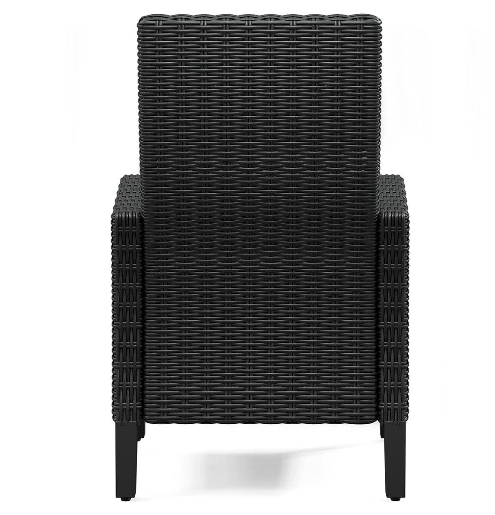 Beachcroft Black/Light Gray Outdoor Arm Chair with Cushion - Image 6
