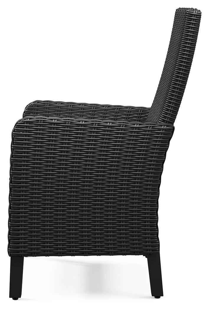 Beachcroft Black/Light Gray Outdoor Dining Table and 4 Chairs - Image 25