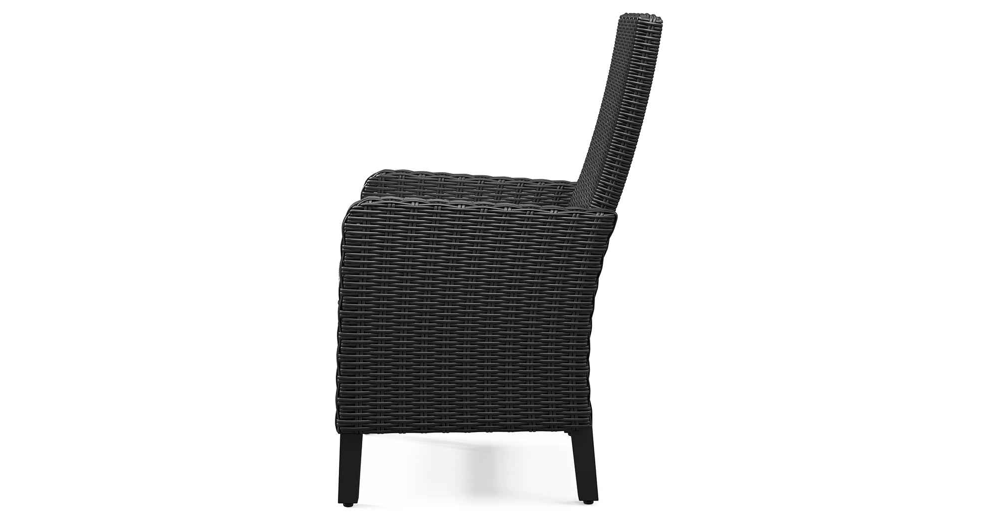 Beachcroft Black/Light Gray Outdoor Dining Table and 4 Chairs - Image 6