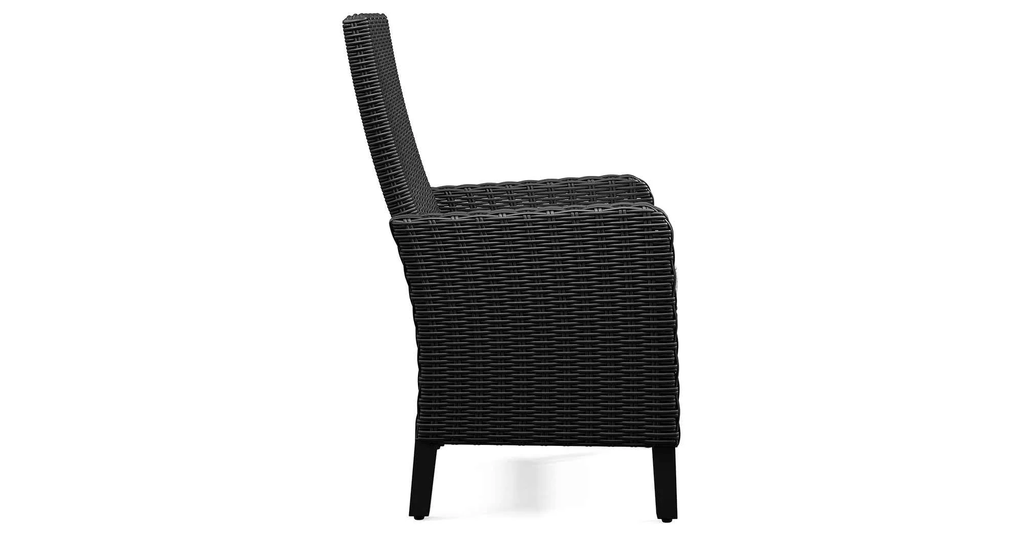 Beachcroft Black/Light Gray Outdoor Dining Table and 6 Chairs - Image 11