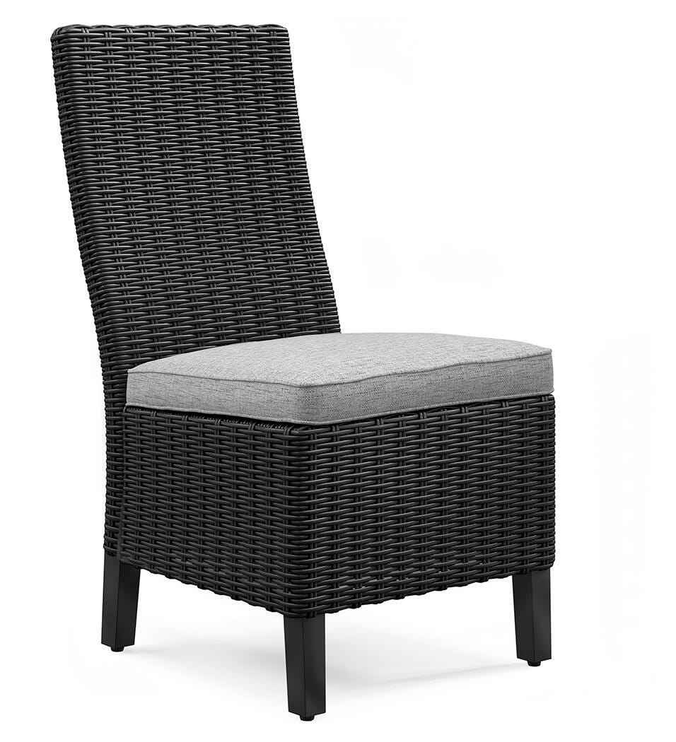 Beachcroft Black/Light Gray Outdoor Dining Table and 6 Chairs - Image 30
