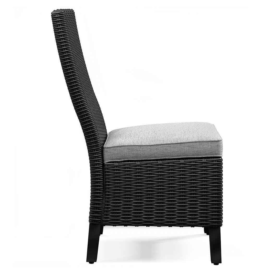 Beachcroft Black/Light Gray Outdoor Dining Table and 4 Chairs - Image 25