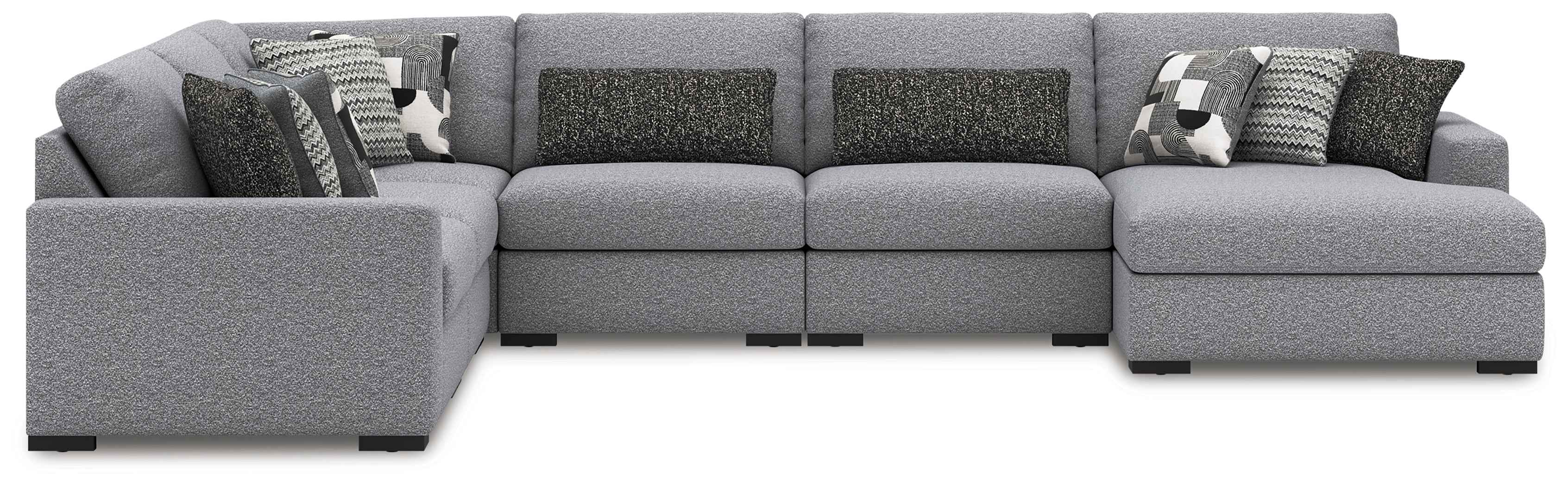 Bealton Salt and Pepper 6-Piece Sectional with RAF Chaise