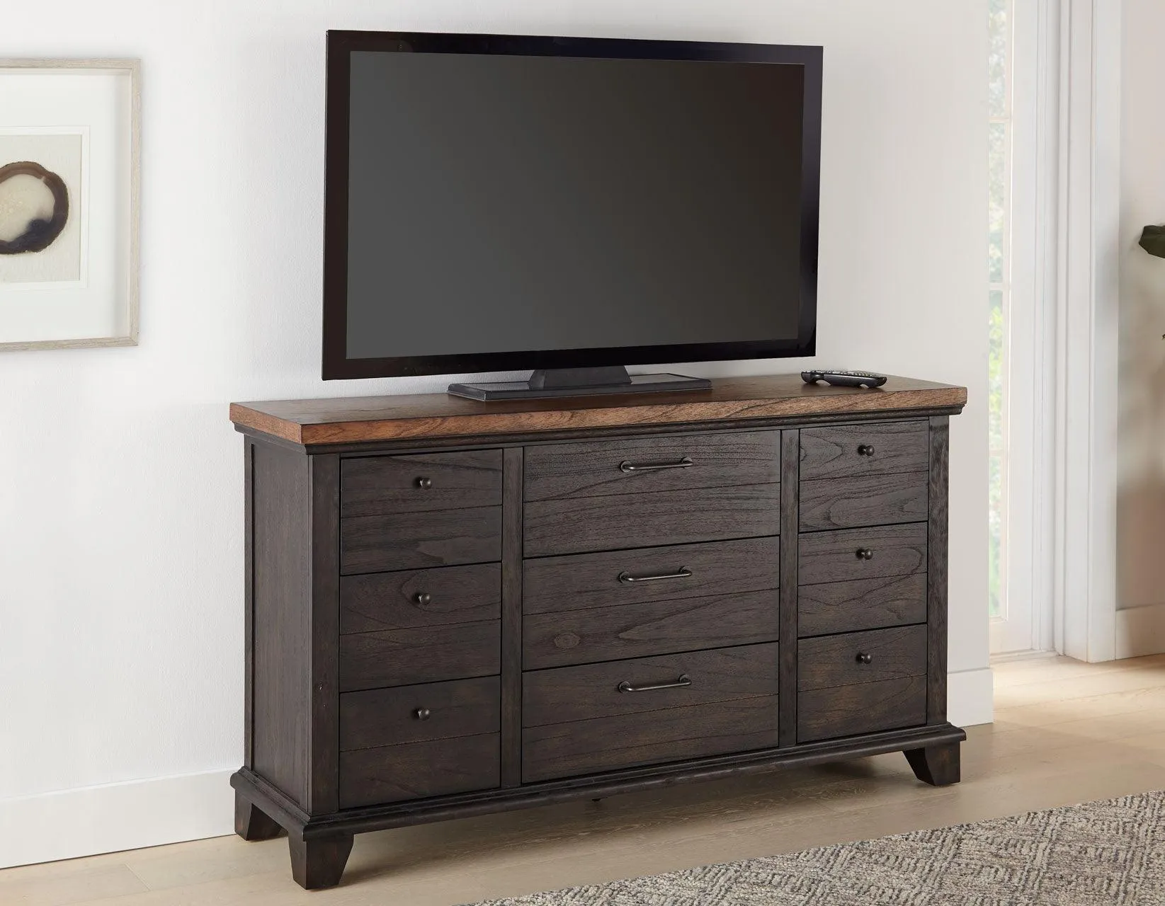 Bear Creek Brown Dresser - Image 3