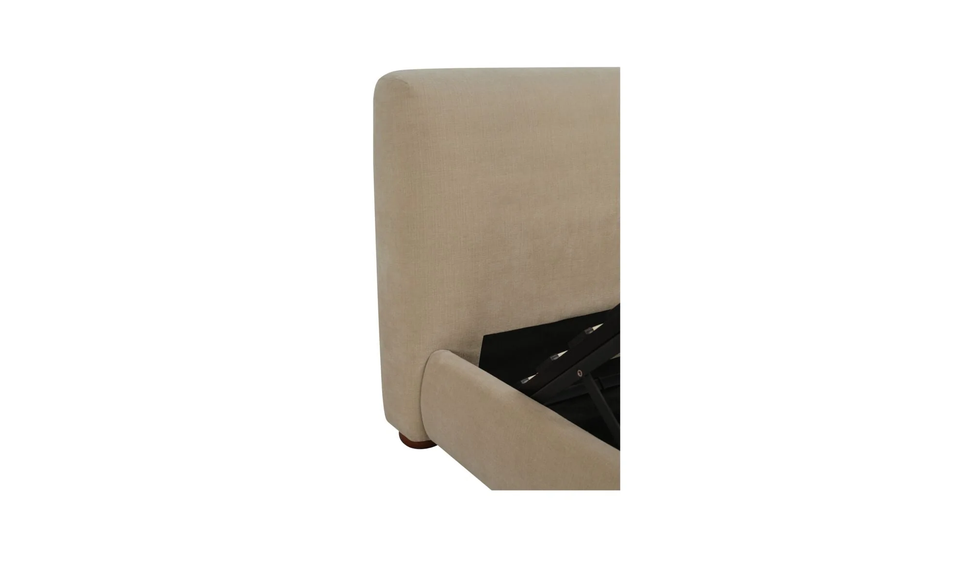 Beau King Storage Bed Warm Beige - Image 9