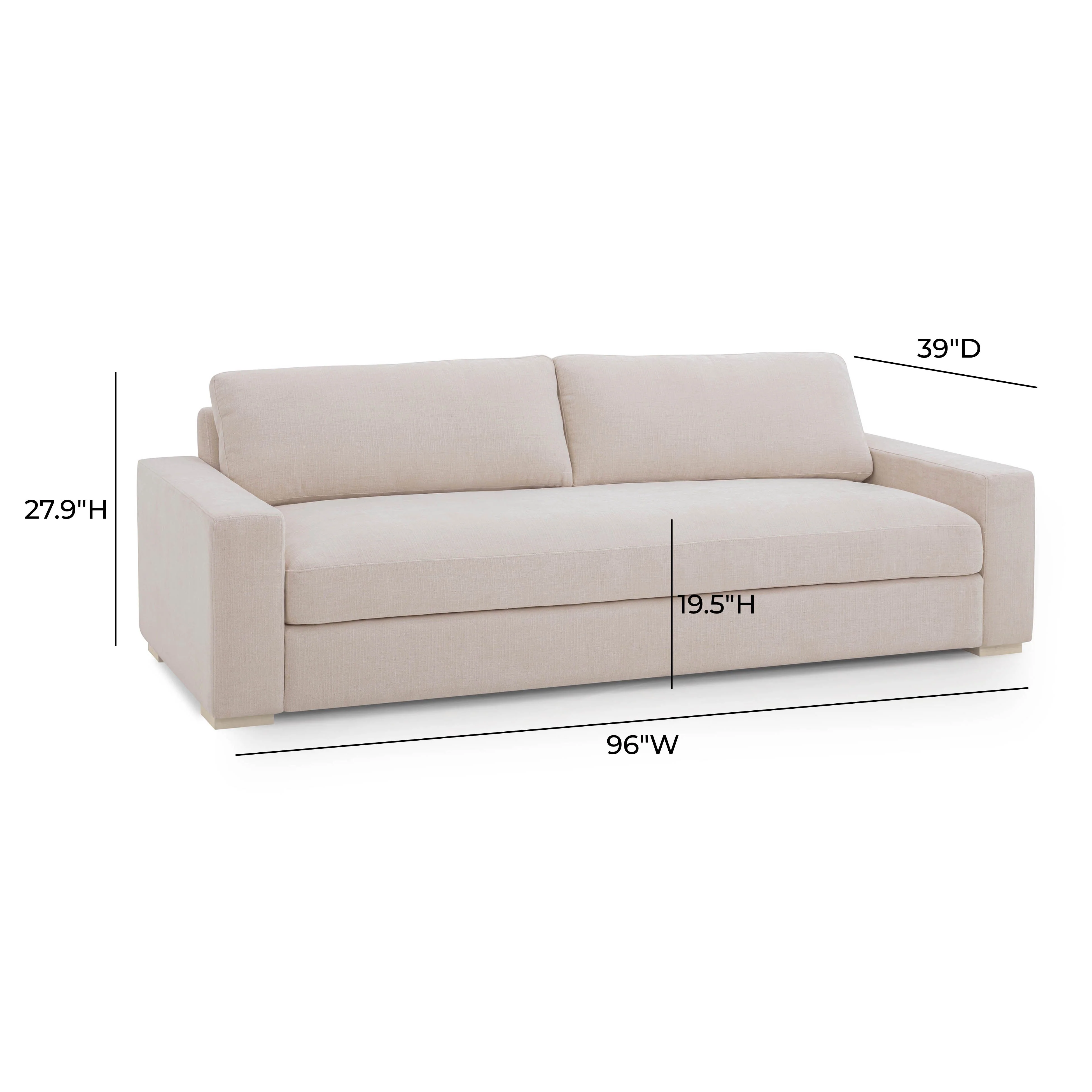 Beckham 96" Performance Chenille Sofa - Image 6