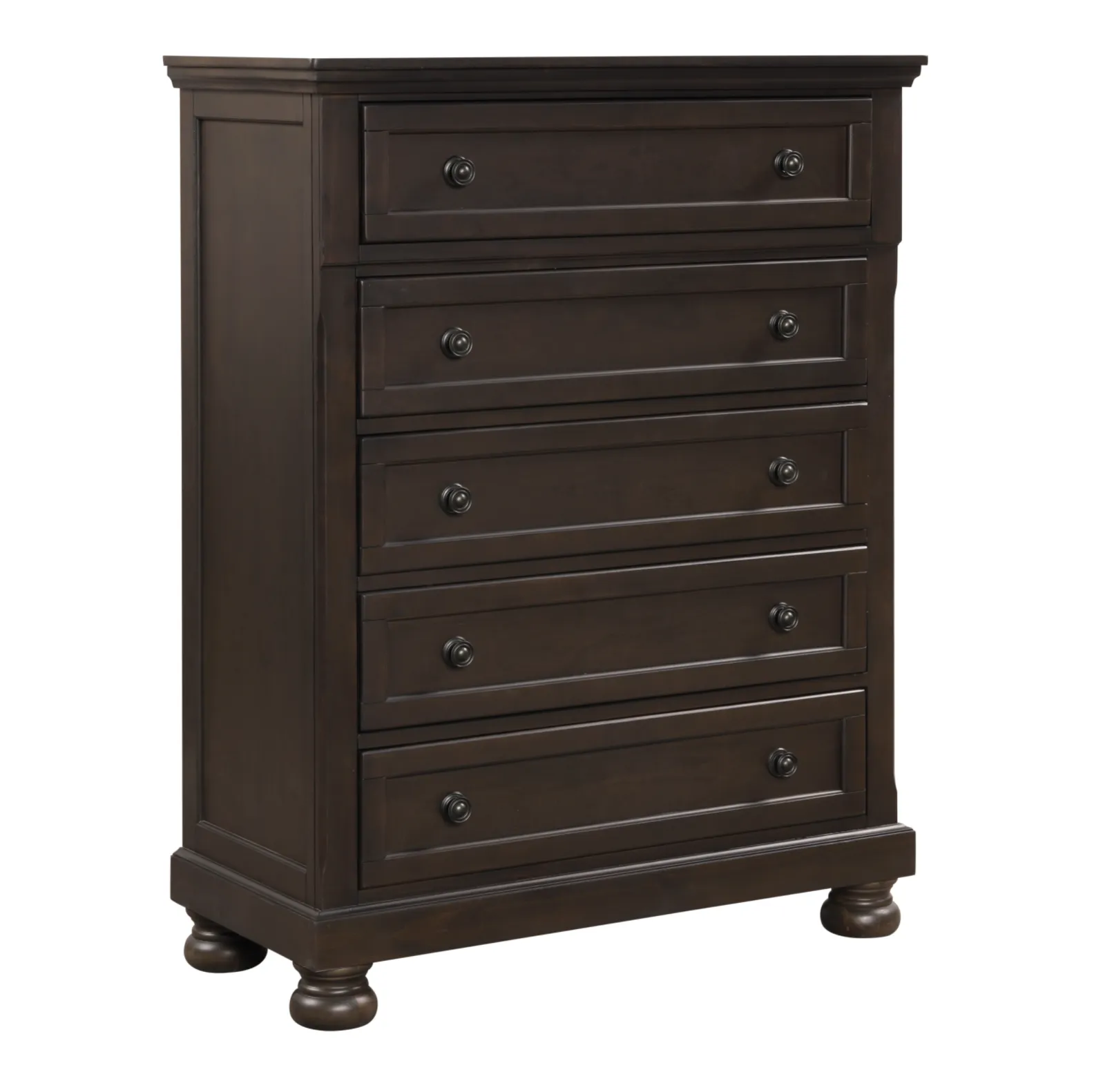 Begonia Grayish Brown Sleigh Storage Platform Bedroom Set - Image 15