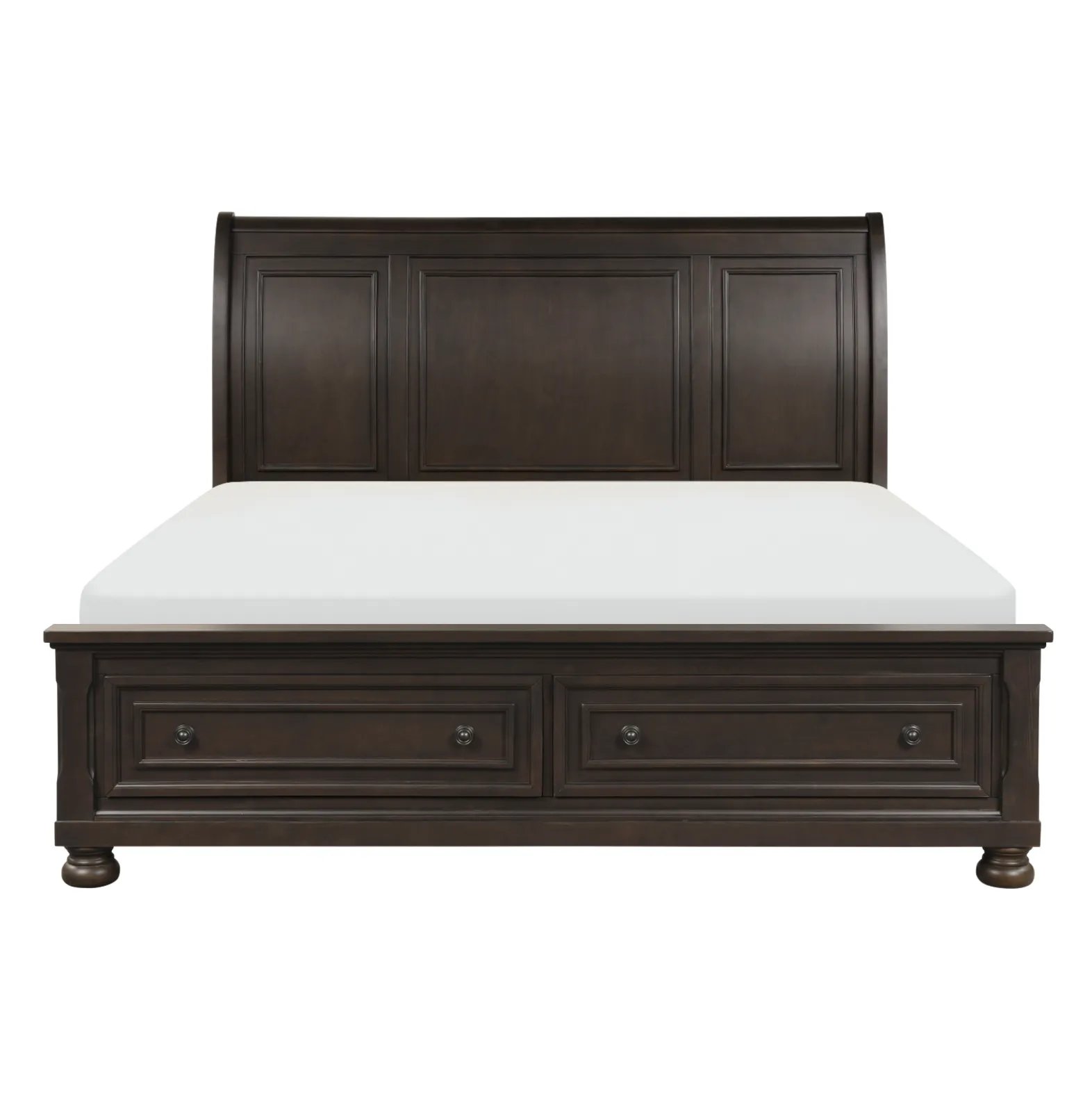 Begonia Grayish Brown Sleigh Storage Platform Bedroom Set - Image 3