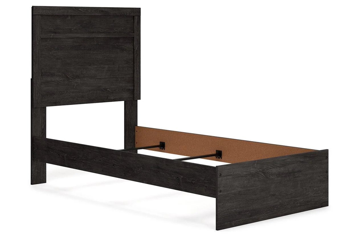Belachime Charcoal Twin Panel Bed - Image 3
