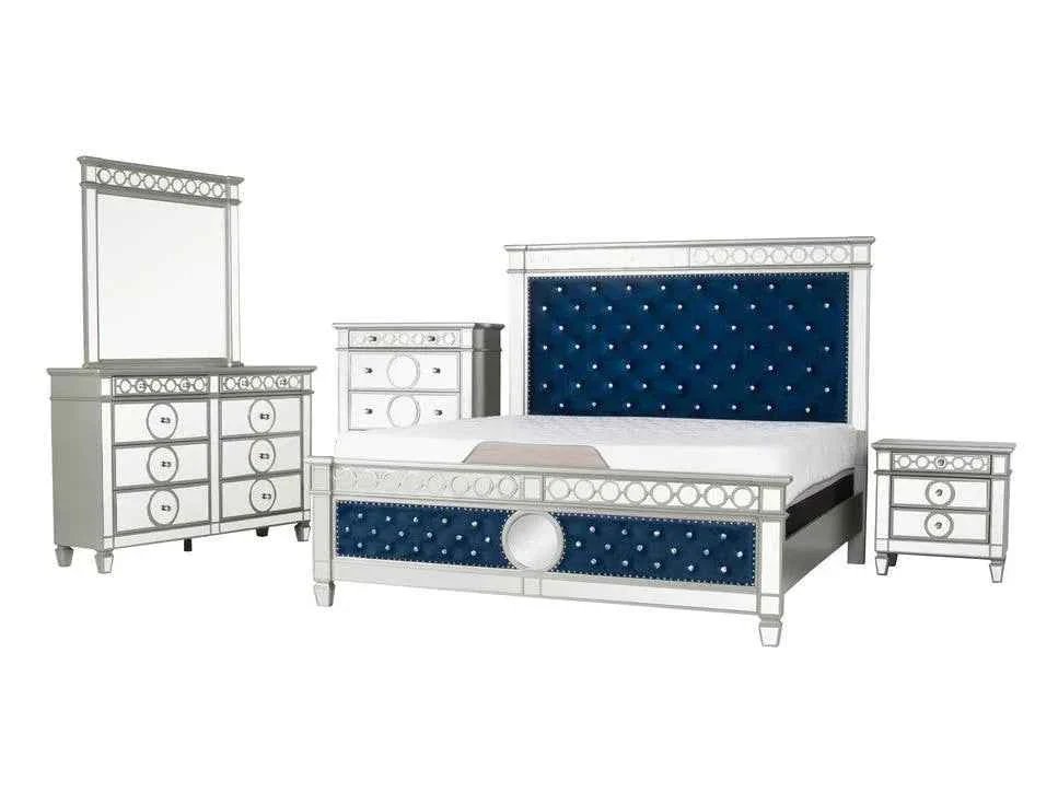 Bella Blue Panel Bedroom Set - Image 2