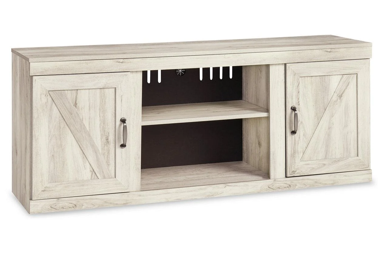 Bellaby Whitewash 4-Piece Entertainment Center - Image 2