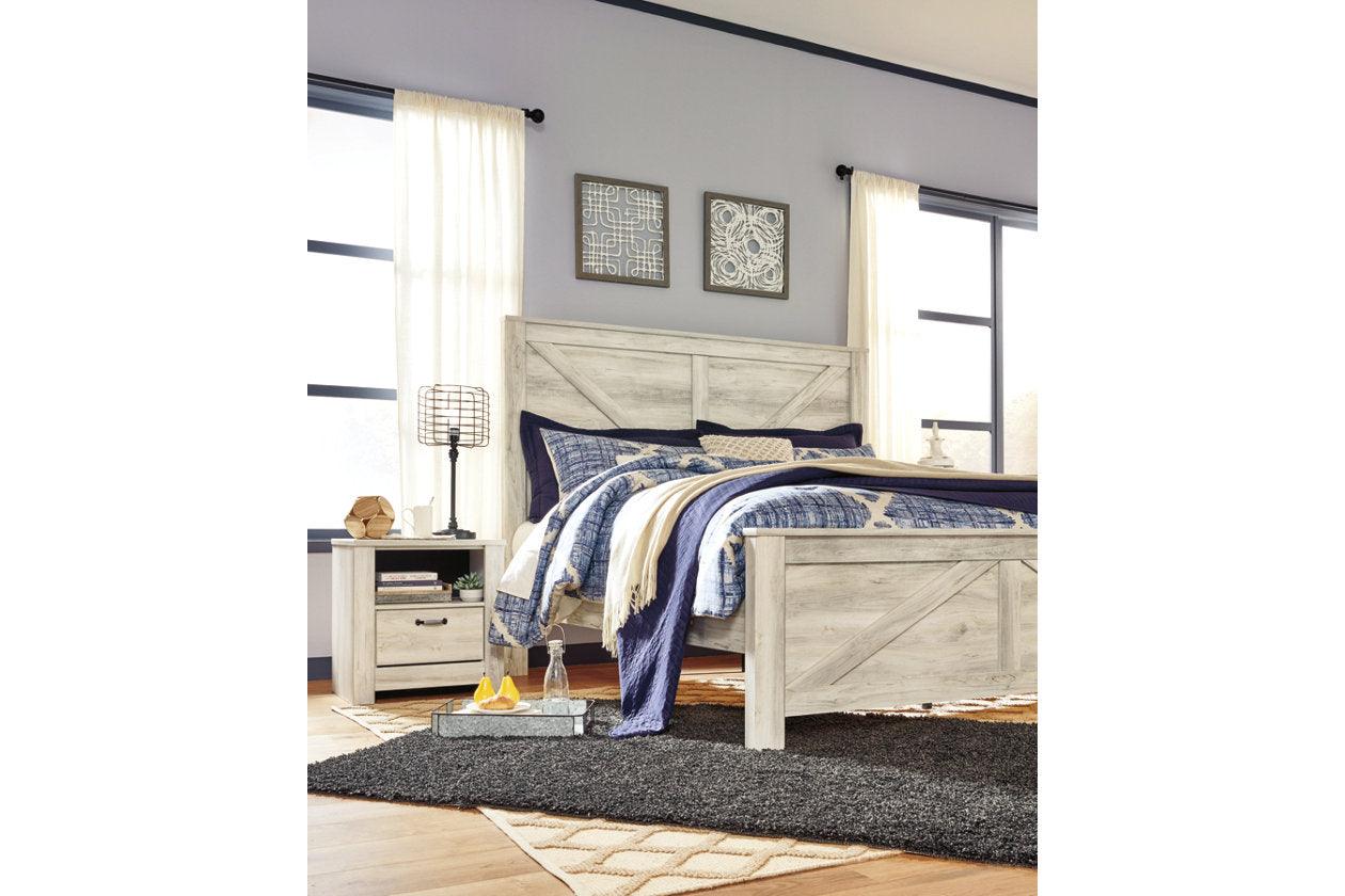 Bellaby Whitewash King Crossbuck Panel Bed - Image 4