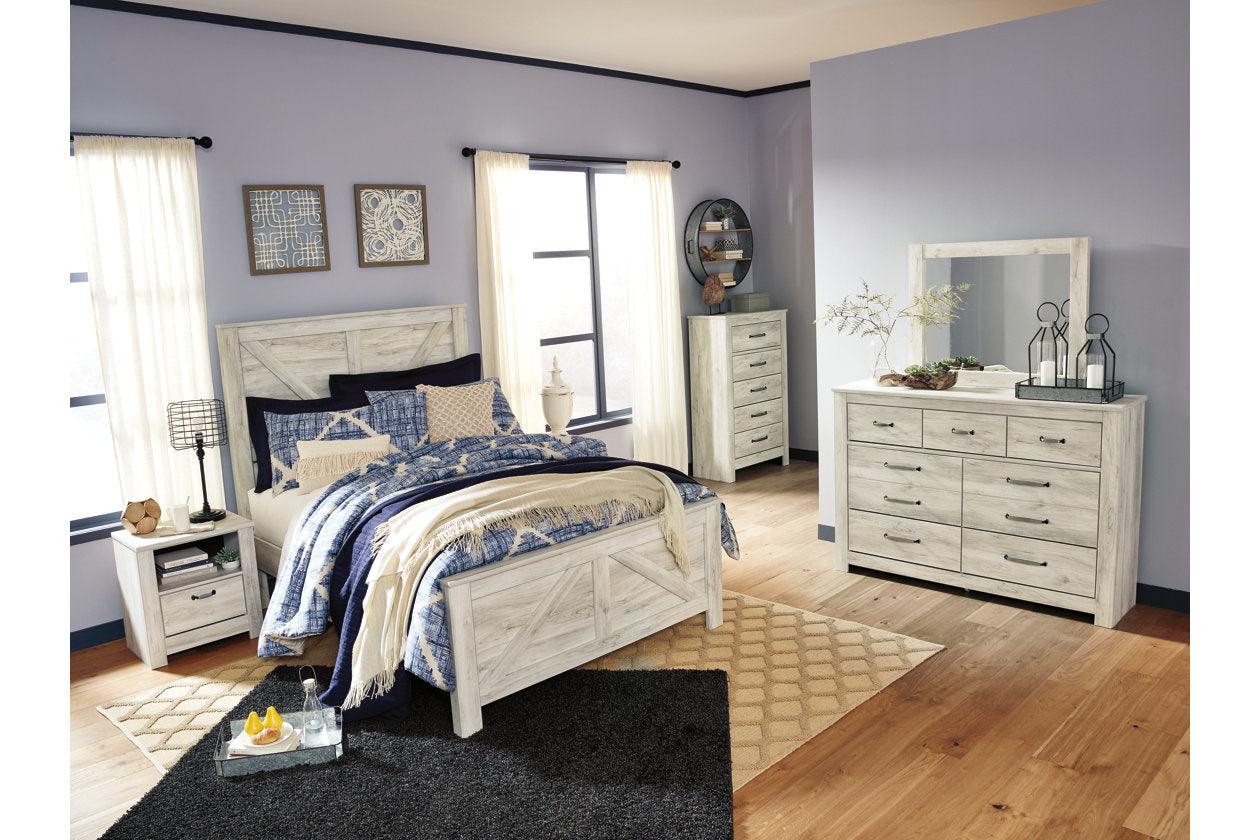 Bellaby Whitewash Queen Crossbuck Panel Bed - Image 3