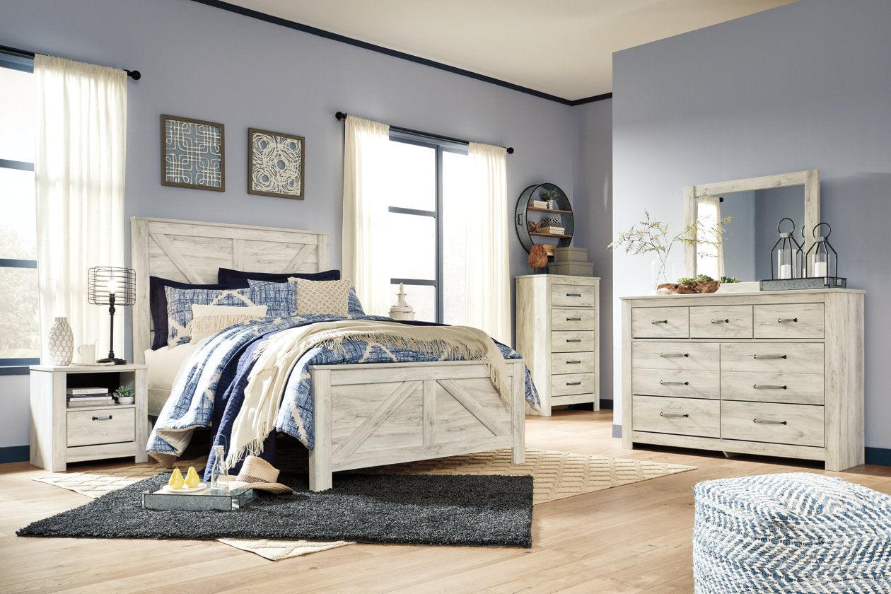 Bellaby Whitewash Queen Crossbuck Panel Bed - Image 7