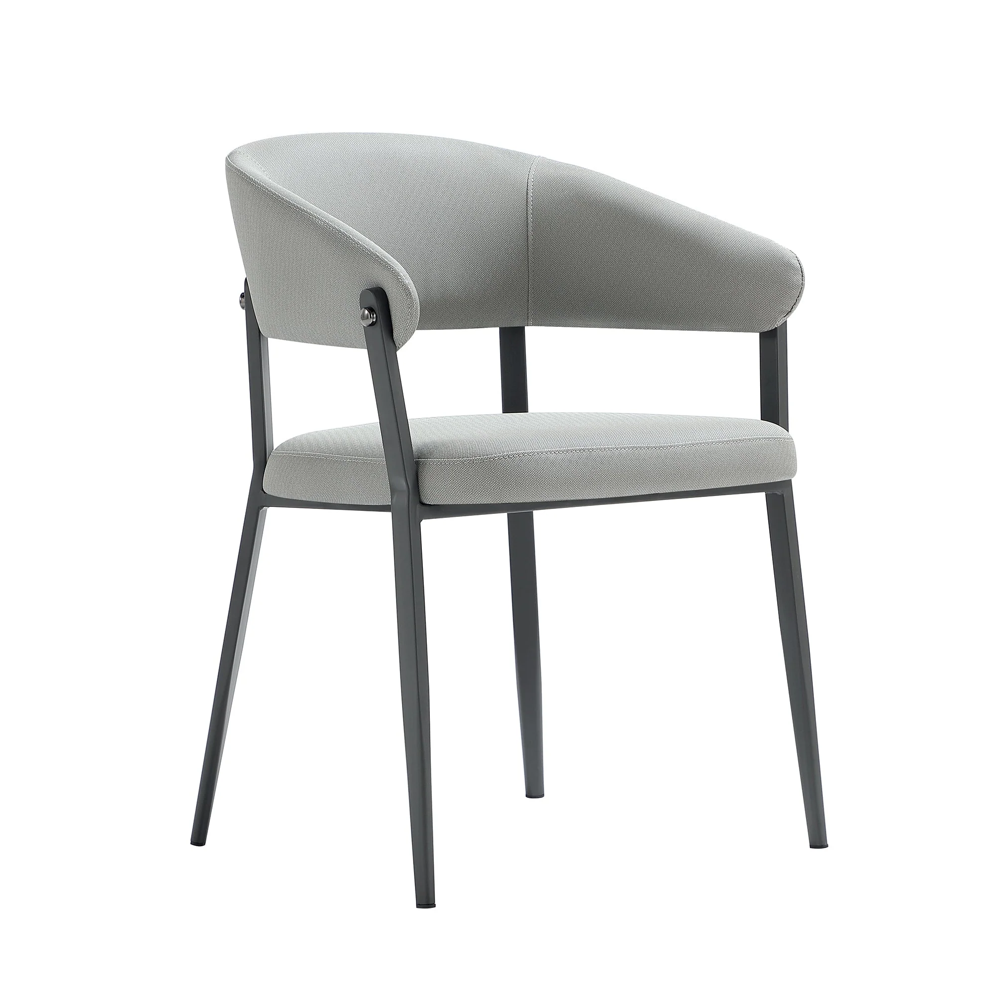 Belle Dining Chair in Stone Grey (set of 2) - Image 6