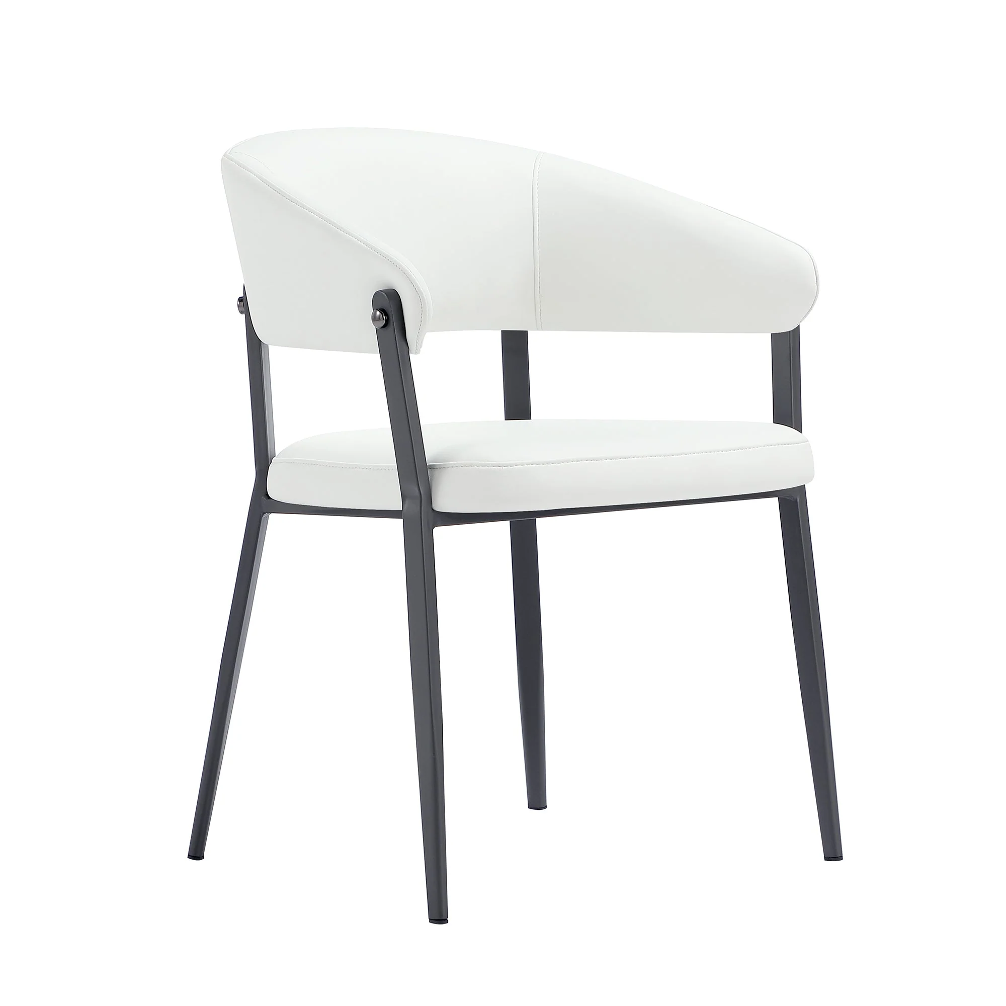 Belle Dining Chair in White - Image 6