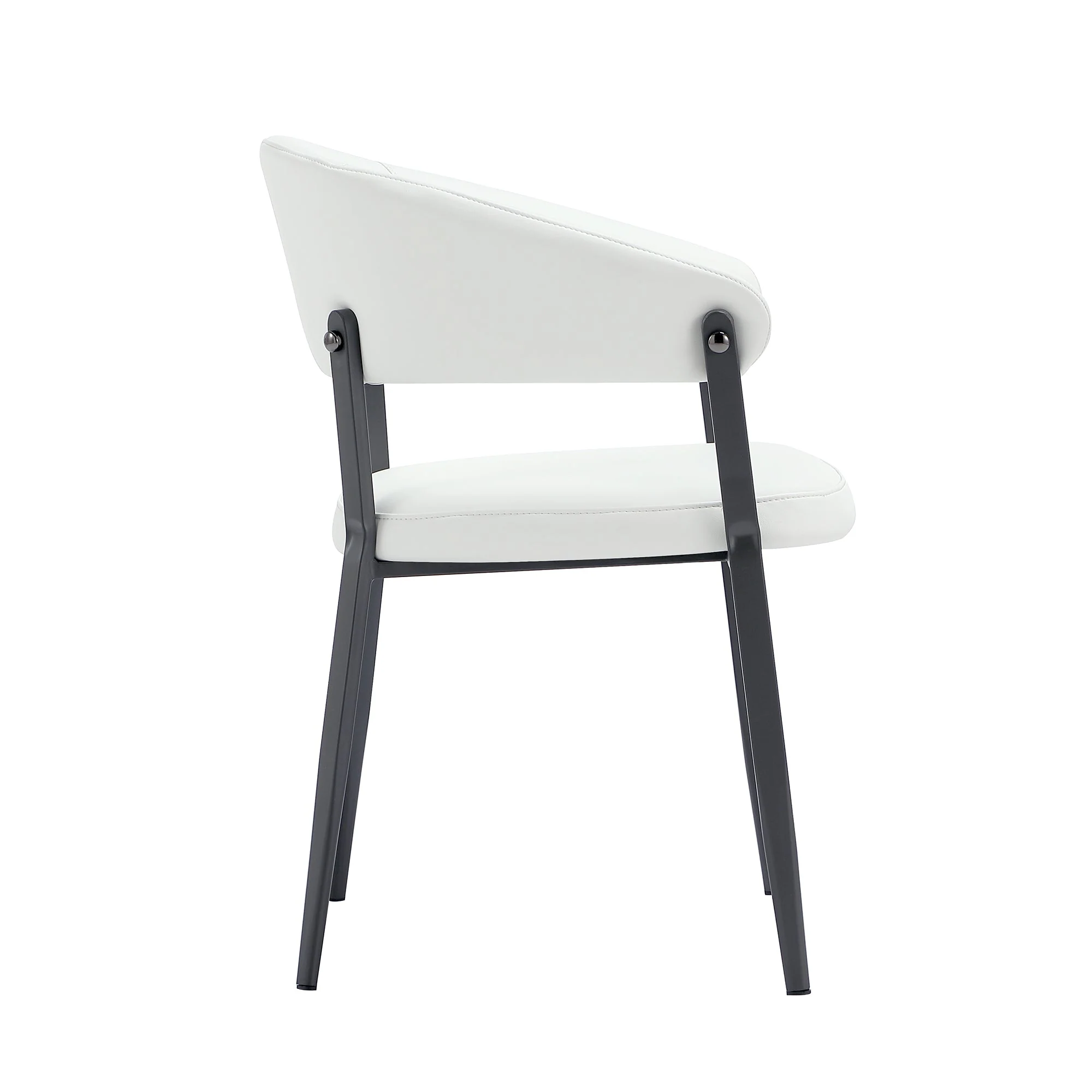 Belle Dining Chair in White (set of 4) - Image 7