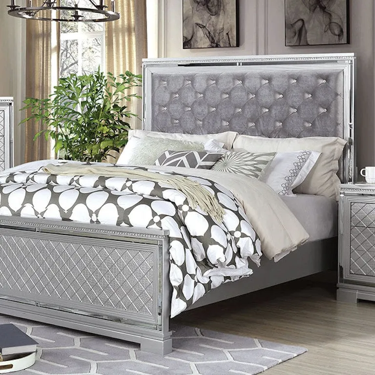 Belleterre Silver 4-Piece Queen Bedroom Set - Image 2