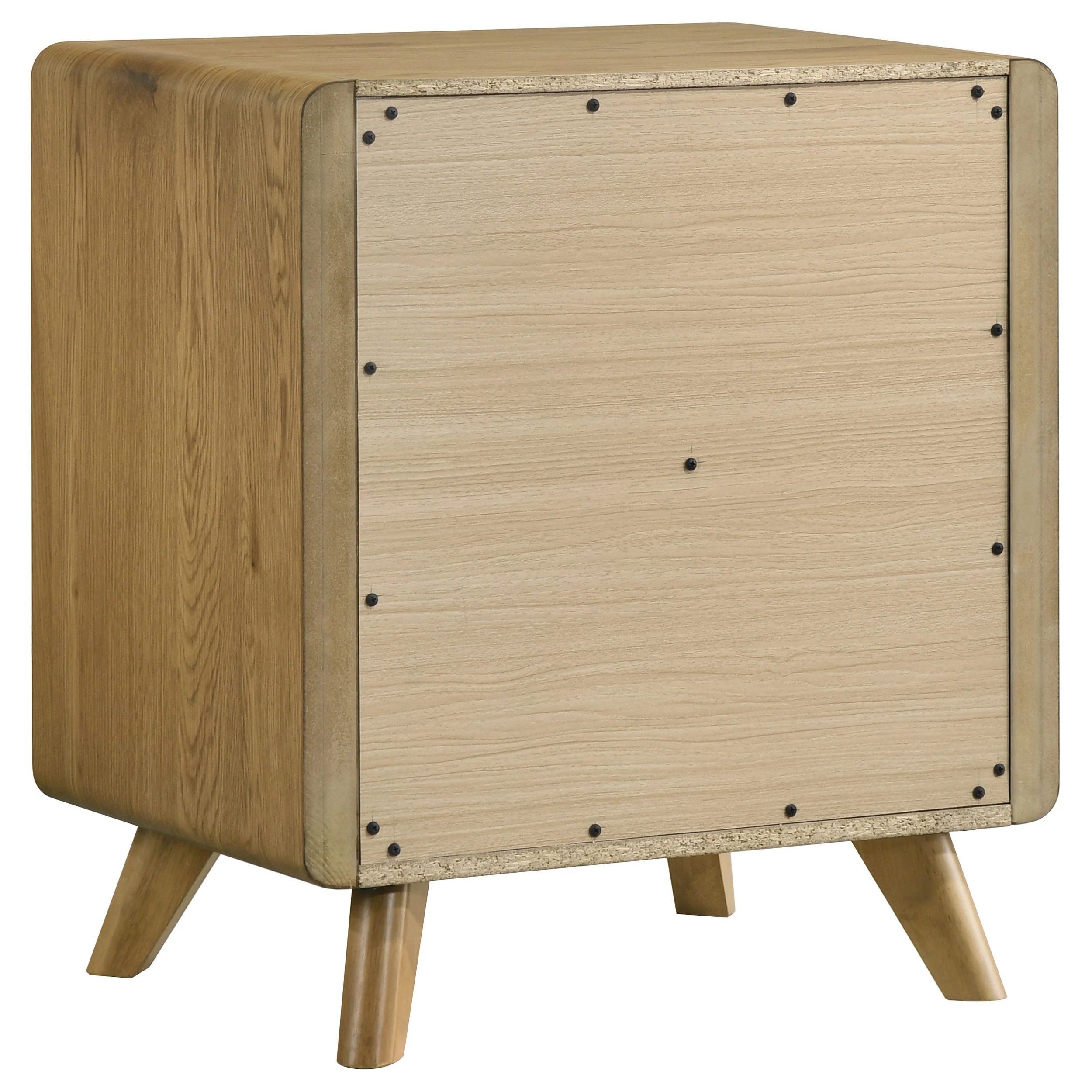 Bennett Light Oak 2-drawer Bedroom Nightstand Bedside Table - Image 6