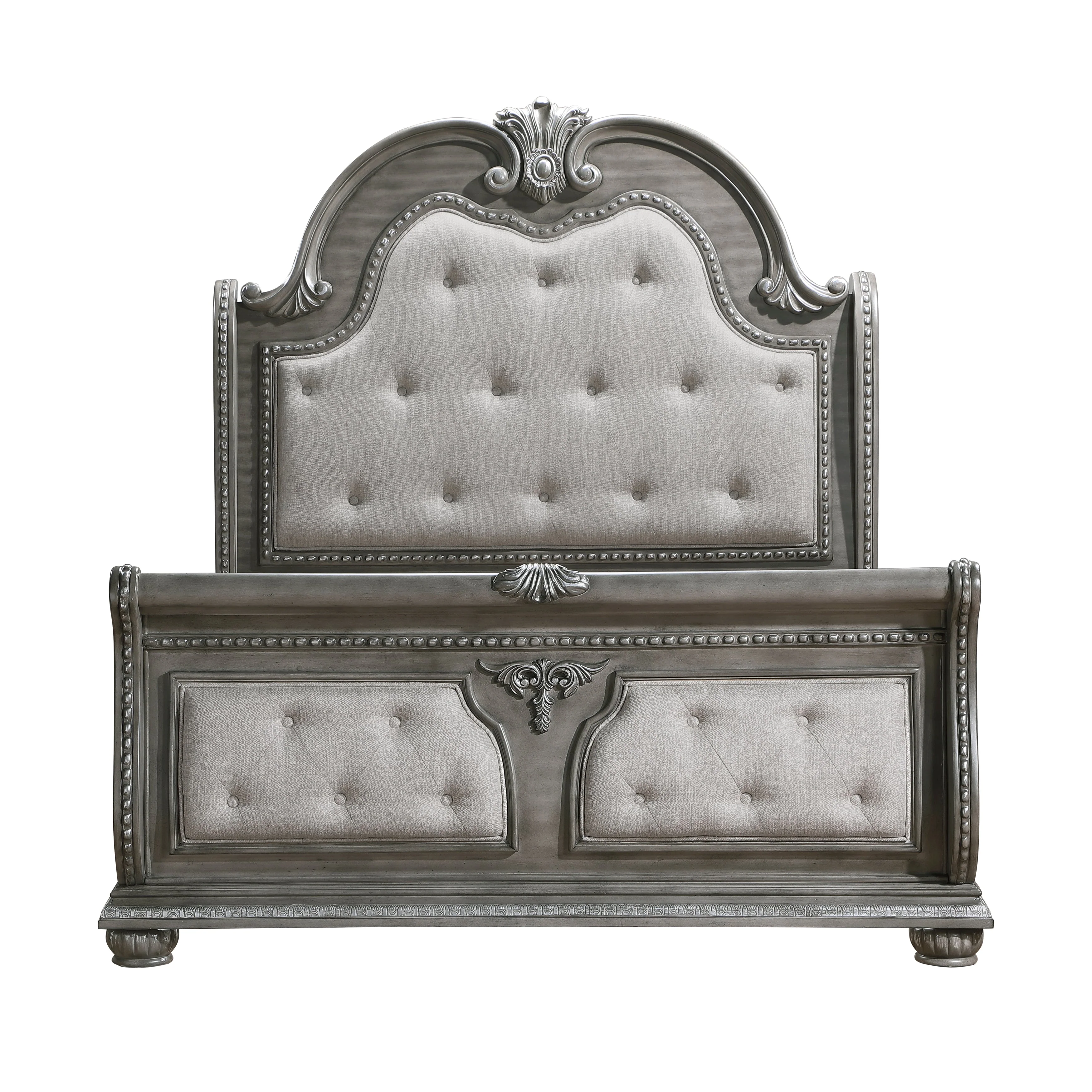 Bennington Gray King Sleigh Bed - Image 10