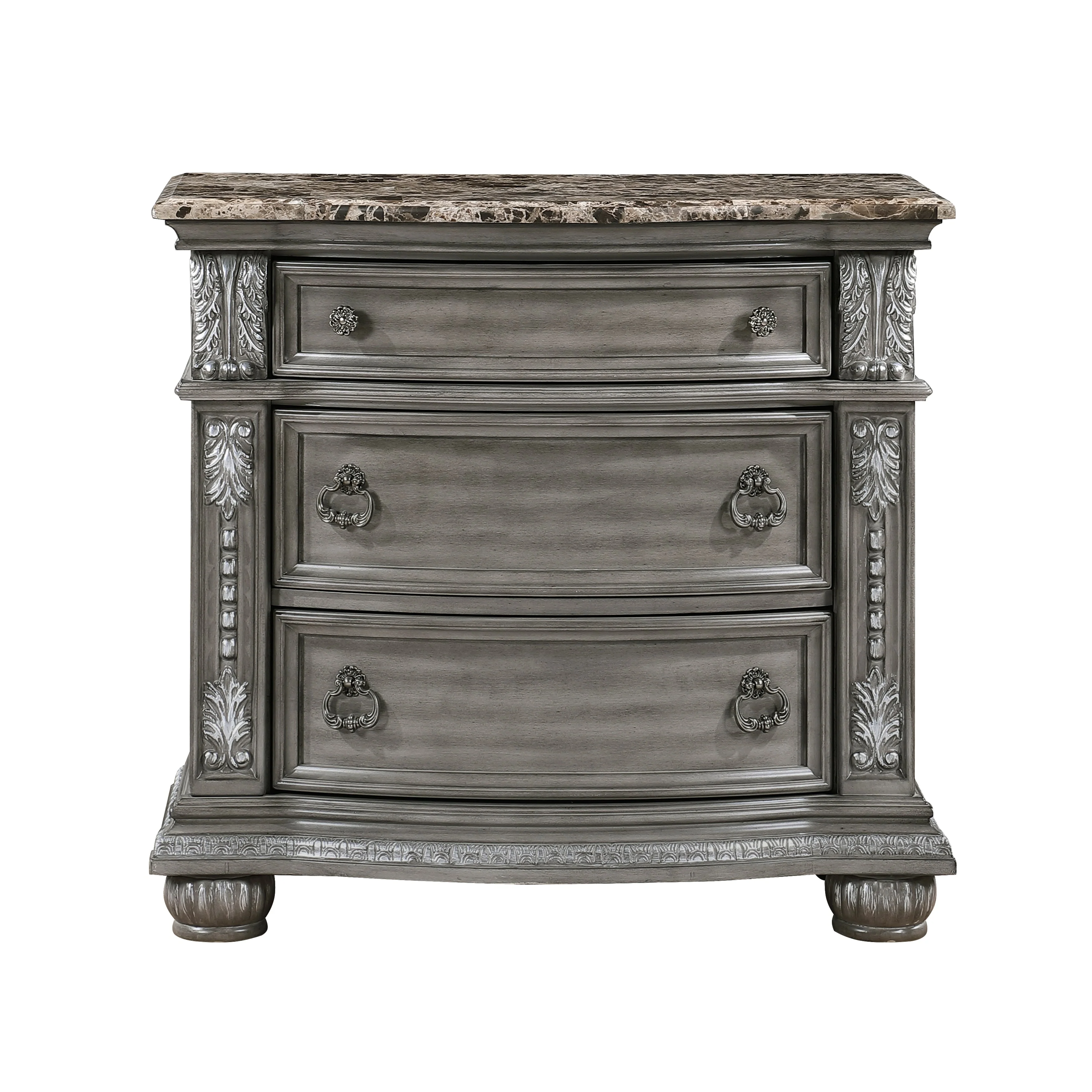 Bennington Gray Upholstered Sleigh Bedroom Set - Image 13