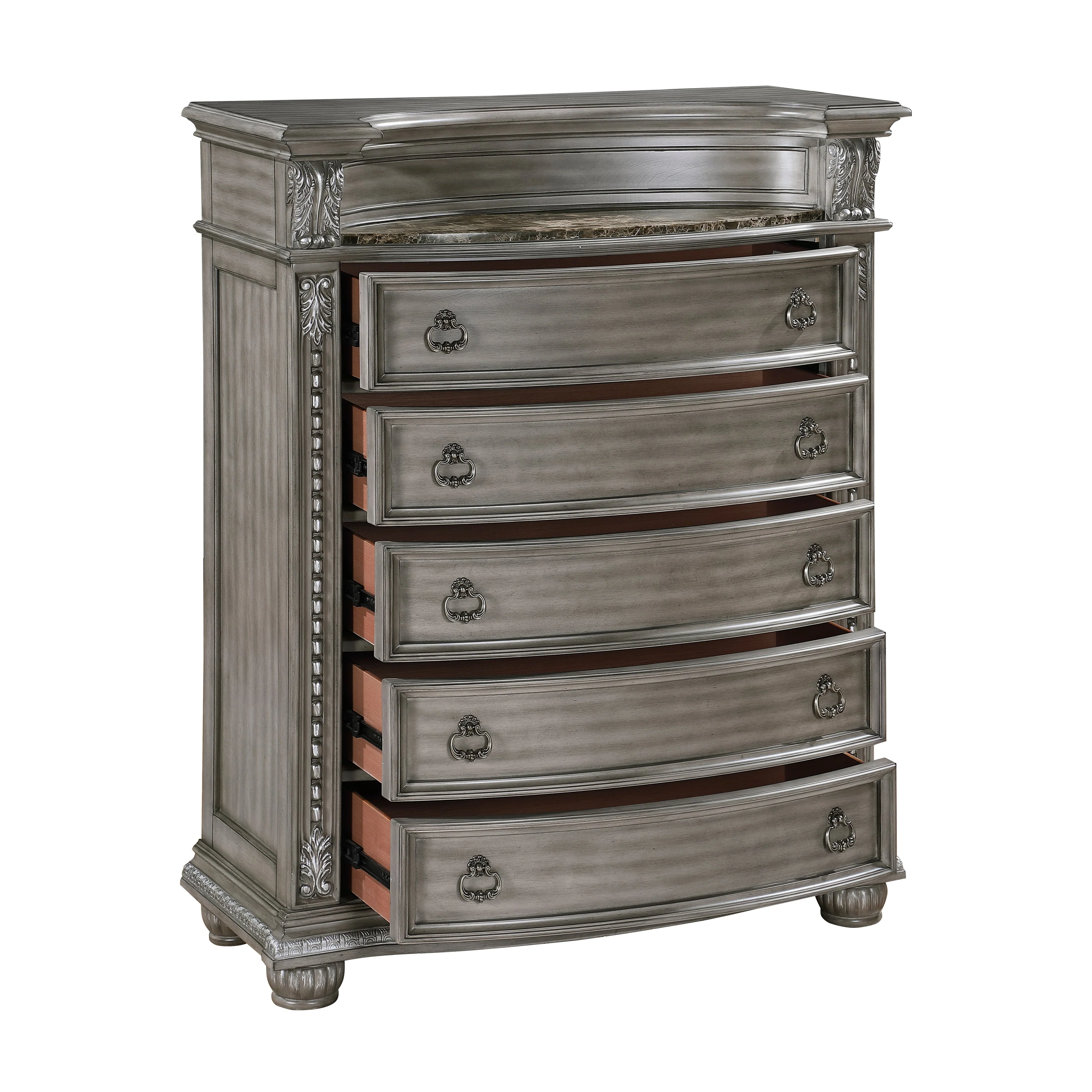 Bennington Gray Upholstered Sleigh Bedroom Set - Image 18