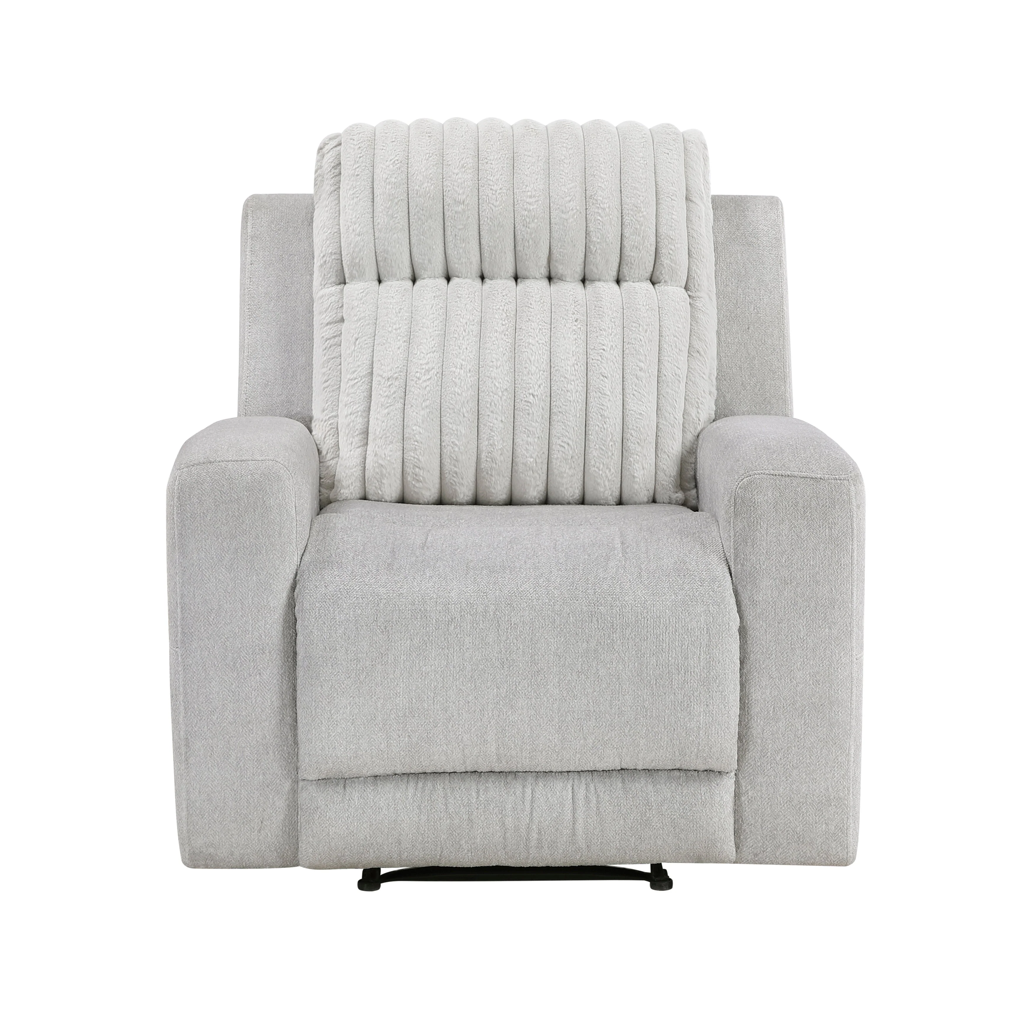 Benton Light Gray Double Reclining Living Room Set - Image 12