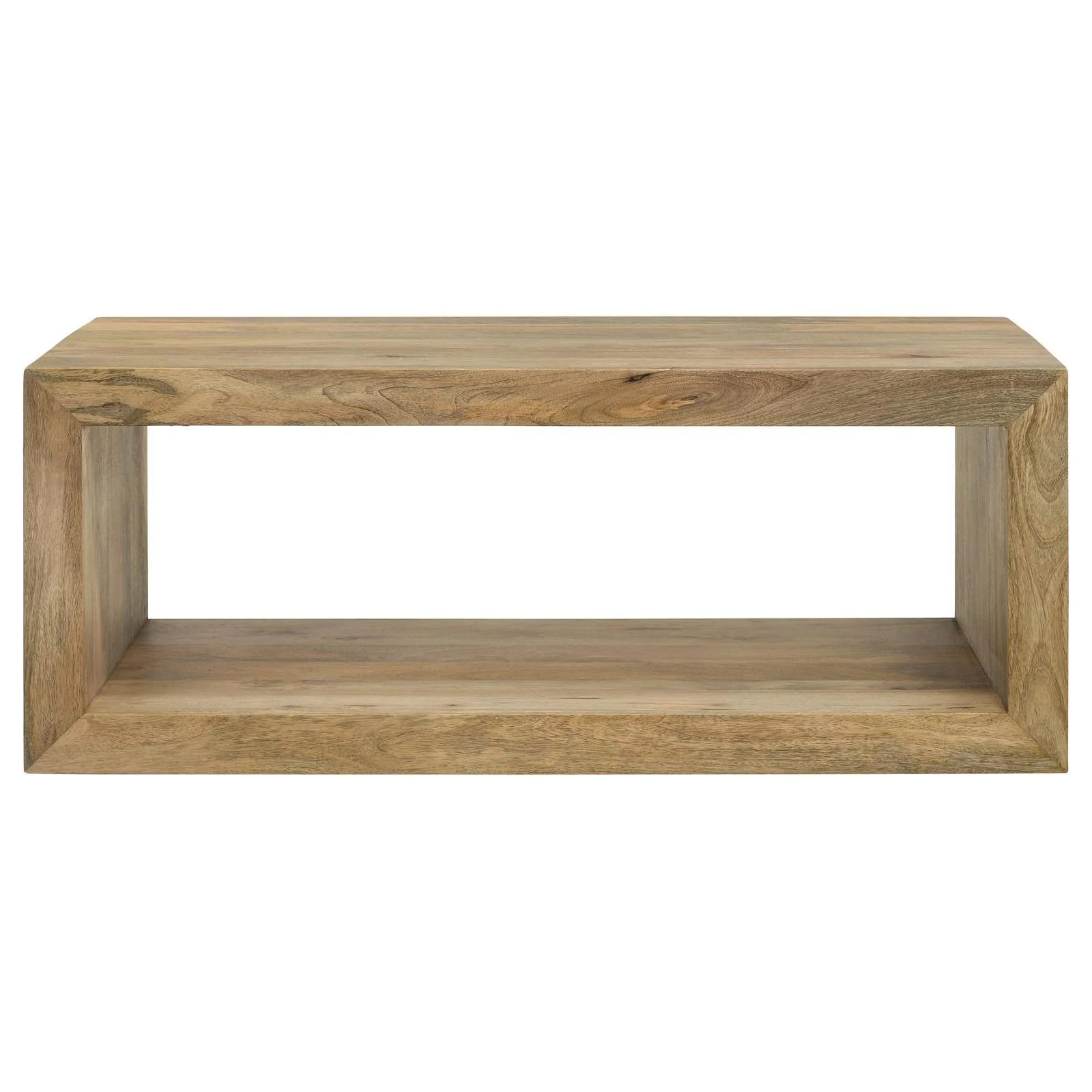 Benton Rectangular Solid Wood Coffee Table Natural - Image 2