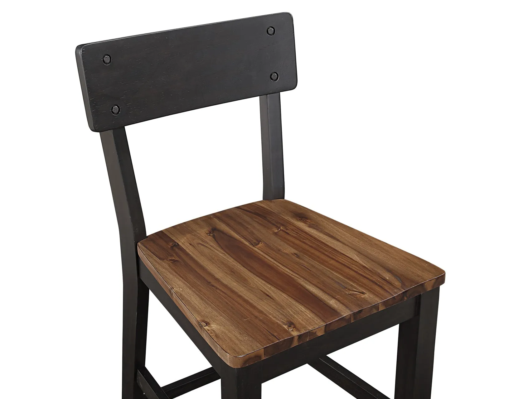 Bermuda Black/Dark Acacia Counter Height Dining Set - Image 30