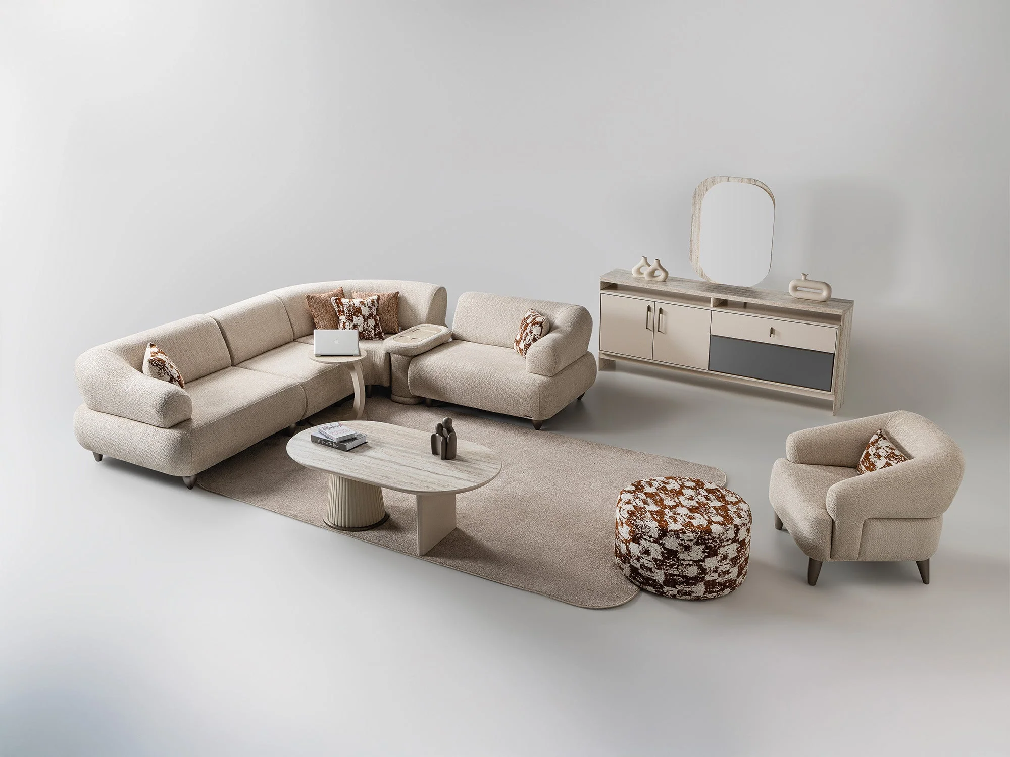 Bern Cream 6-Piece Modular Sectional - Image 13