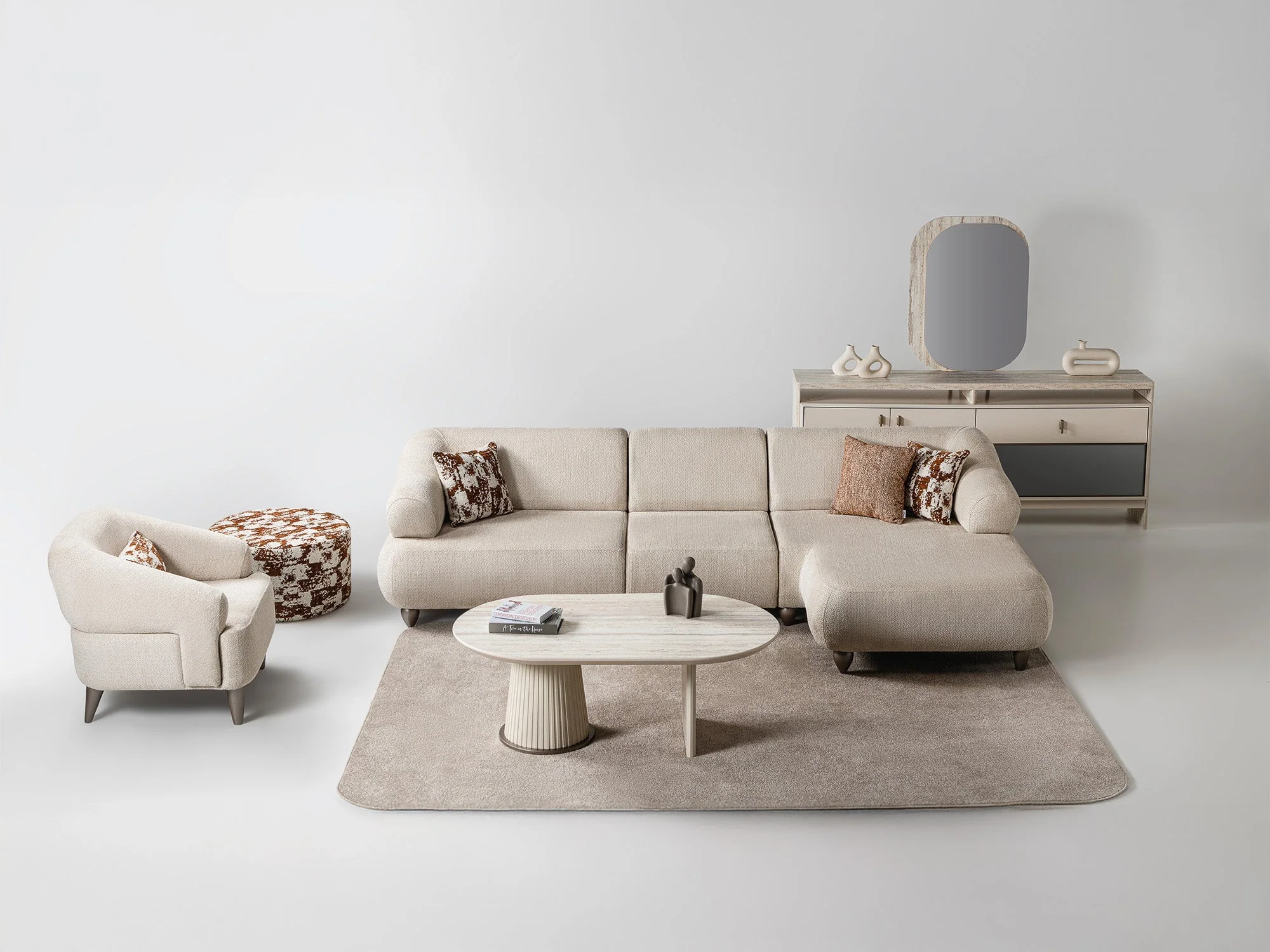 Bern Cream 6-Piece Modular Sectional - Image 14