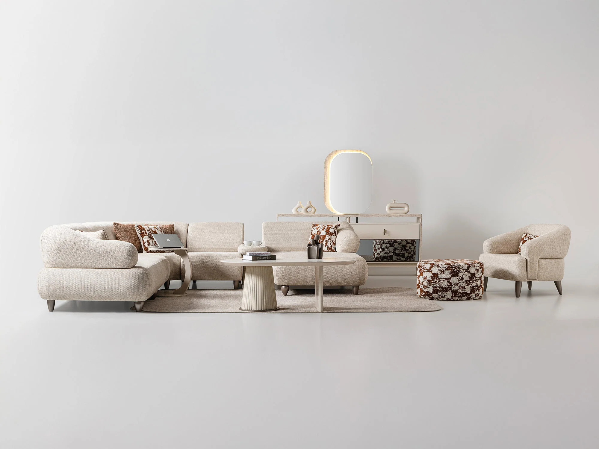 Bern Cream 6-Piece Modular Sectional - Image 15