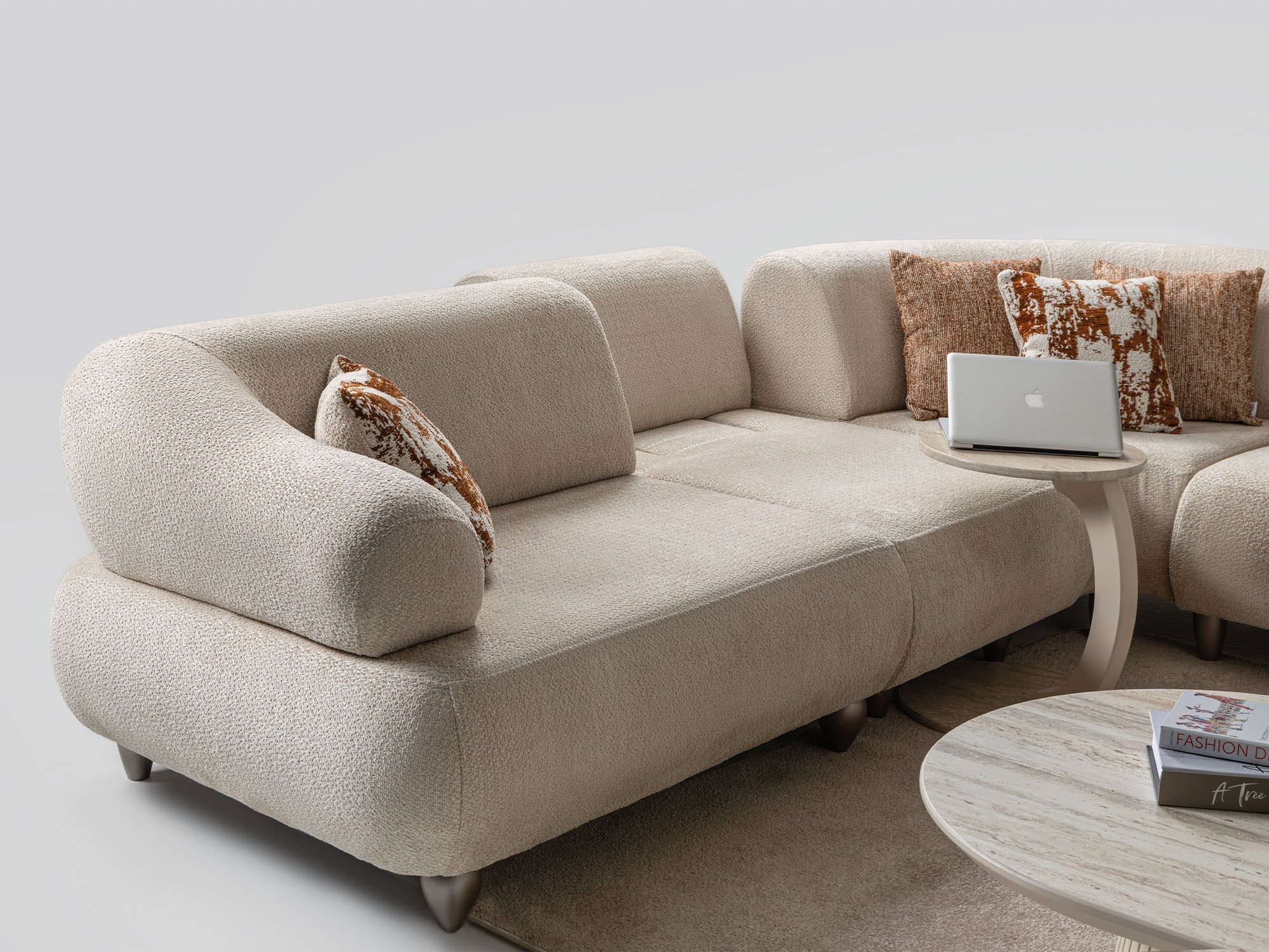 Bern Cream 6-Piece Modular Sectional - Image 9