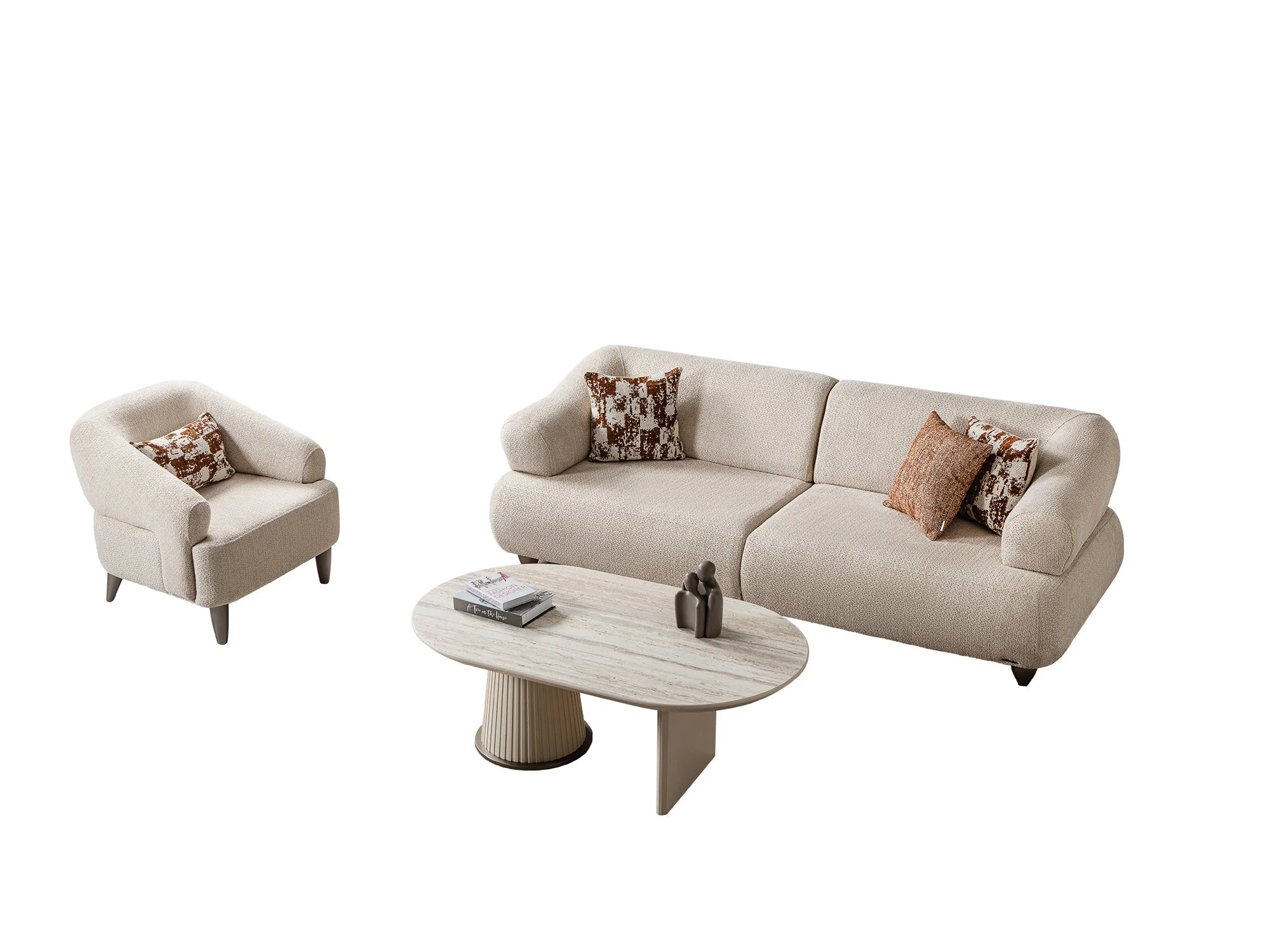 Bern Cream Convertible Sofa - Image 5