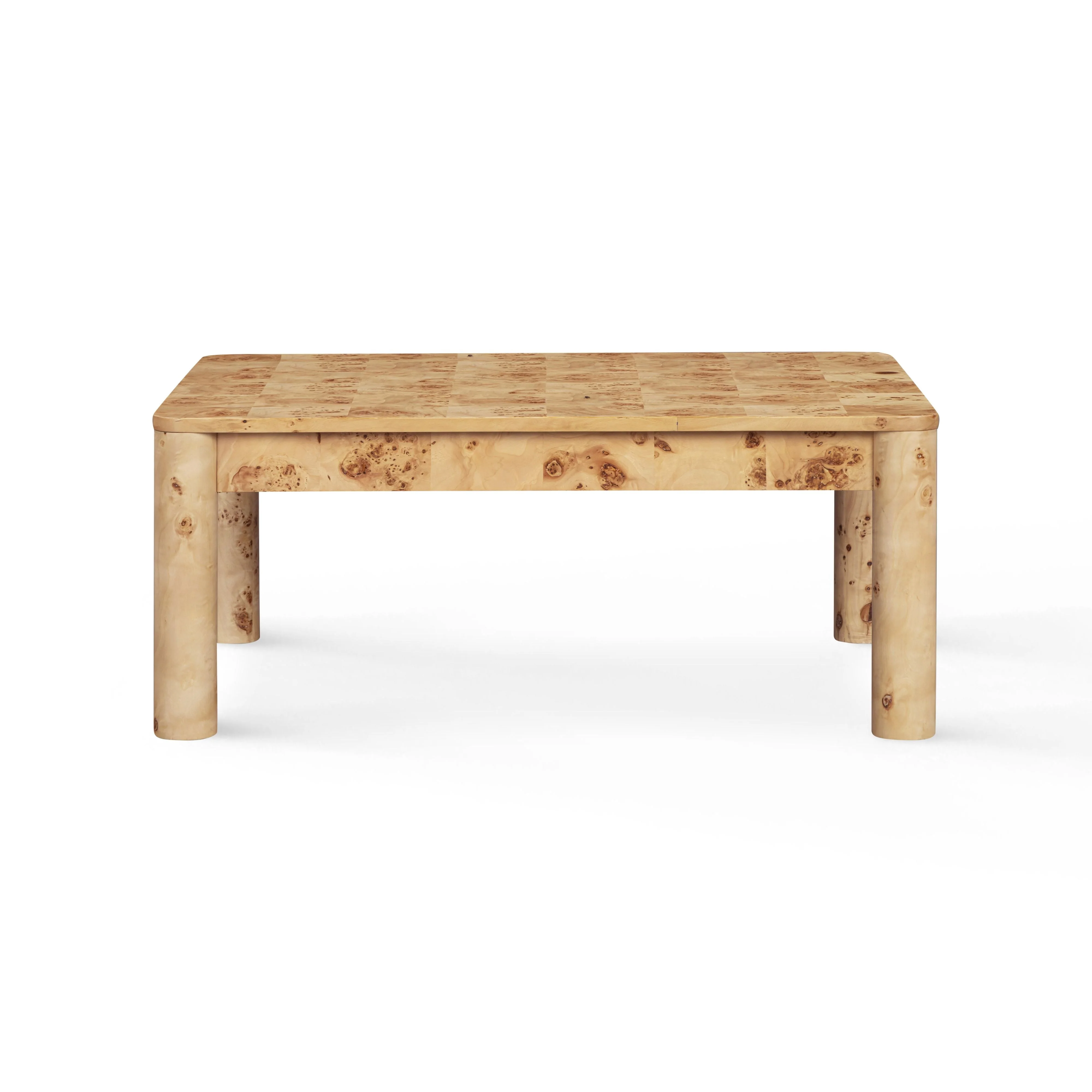 Berri 39" Natural Burl Coffee Table - Image 2