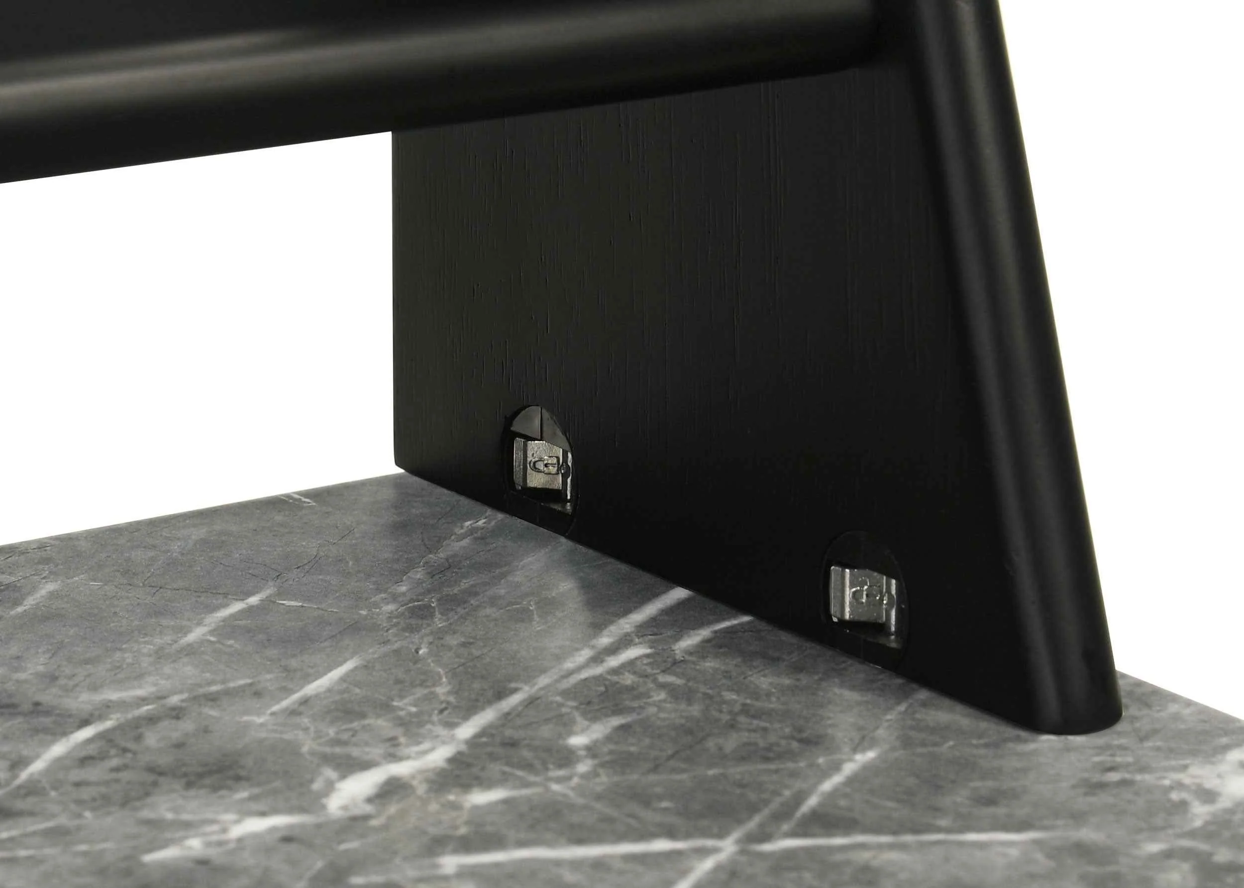 Besler Grey Stone/Black 47-inch SmartTop Writing Desk with Shelf - Image 10