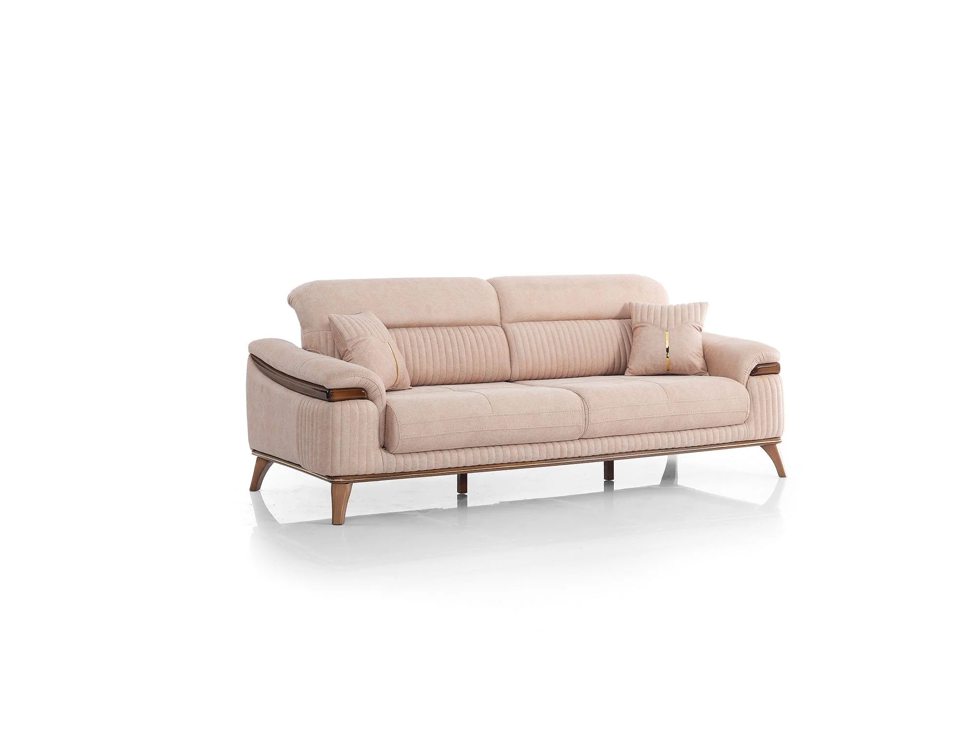 Beta Beige 3-pieces (Sofa & Loveseat & Chair) Living Room Set - Image 4
