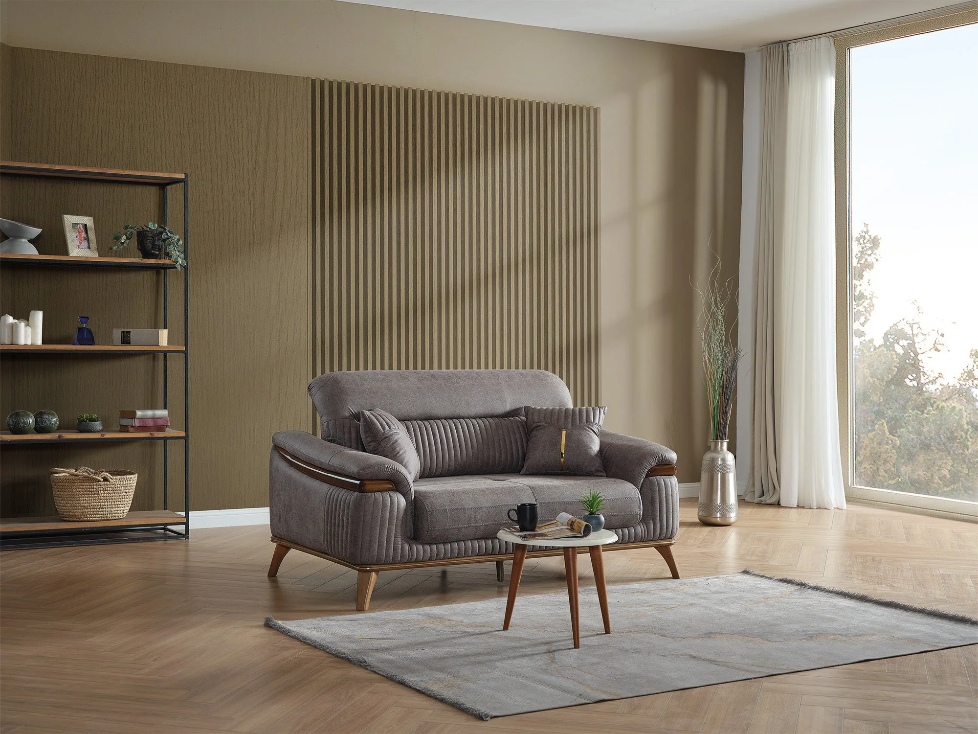 Beta Fume 3-pieces (Sofa & Loveseat & Chair) Living Room Set - Image 10