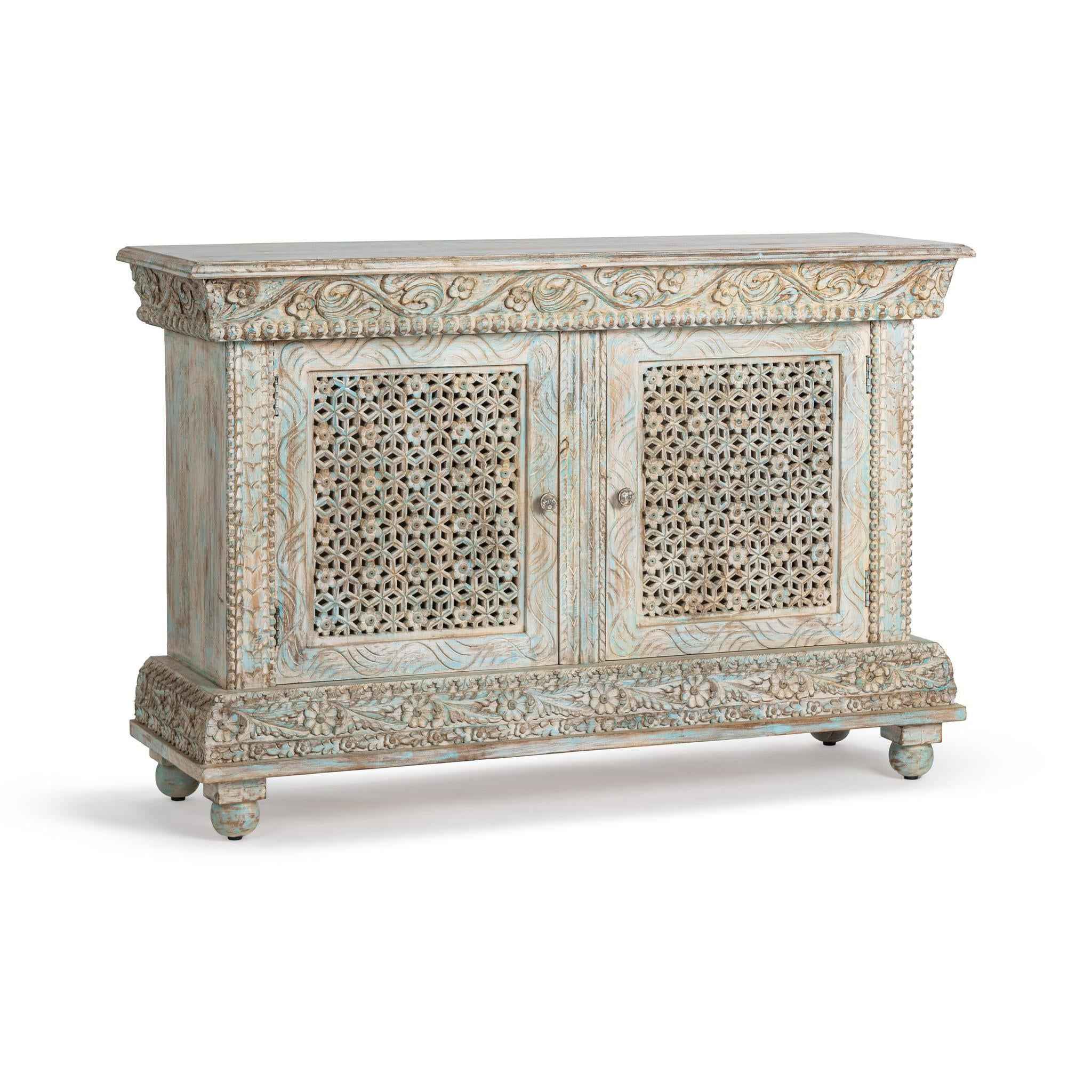 Beth 2 Door Cabinet - Seaside Blue