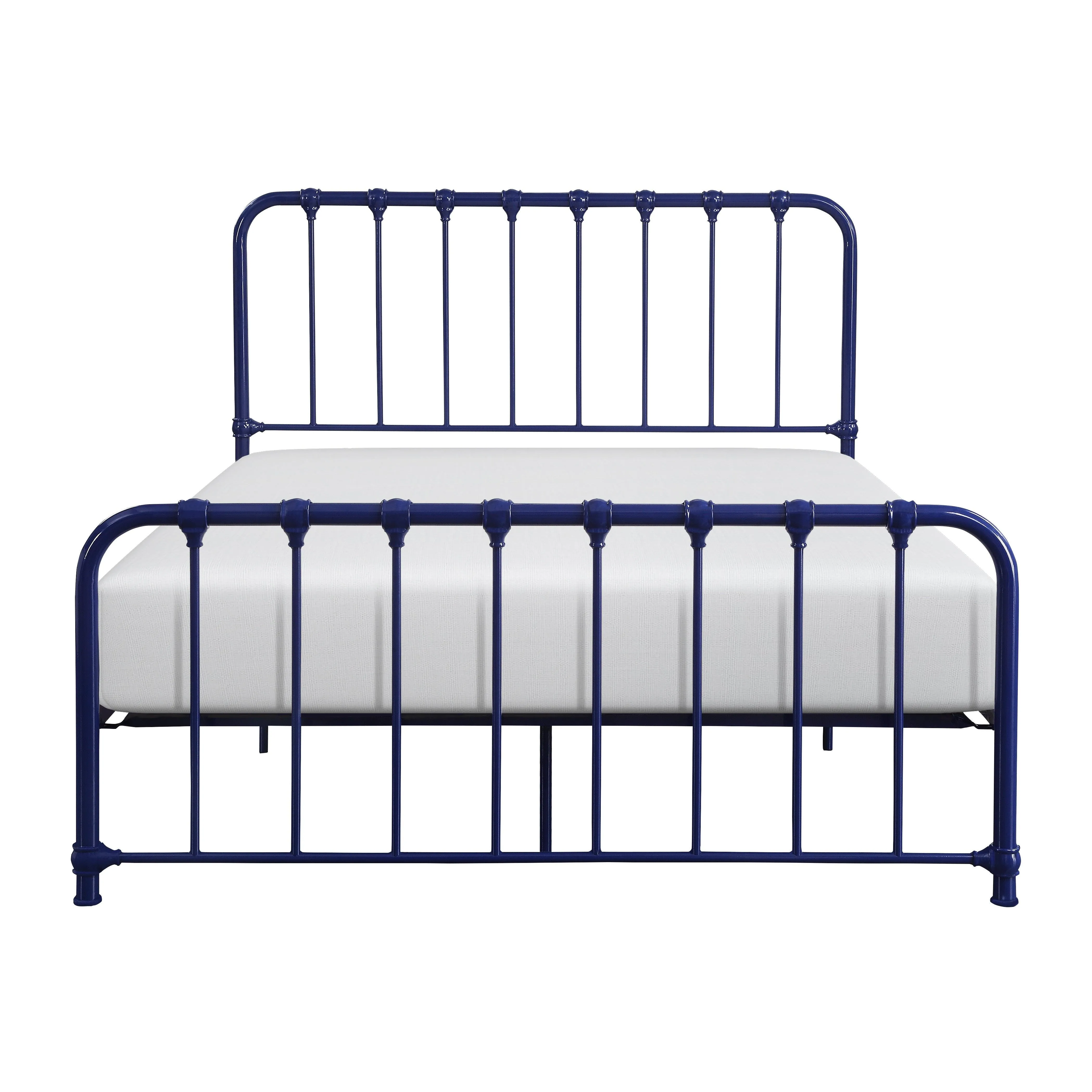 Bethany Blue Full Metal Platform Bed - Image 2