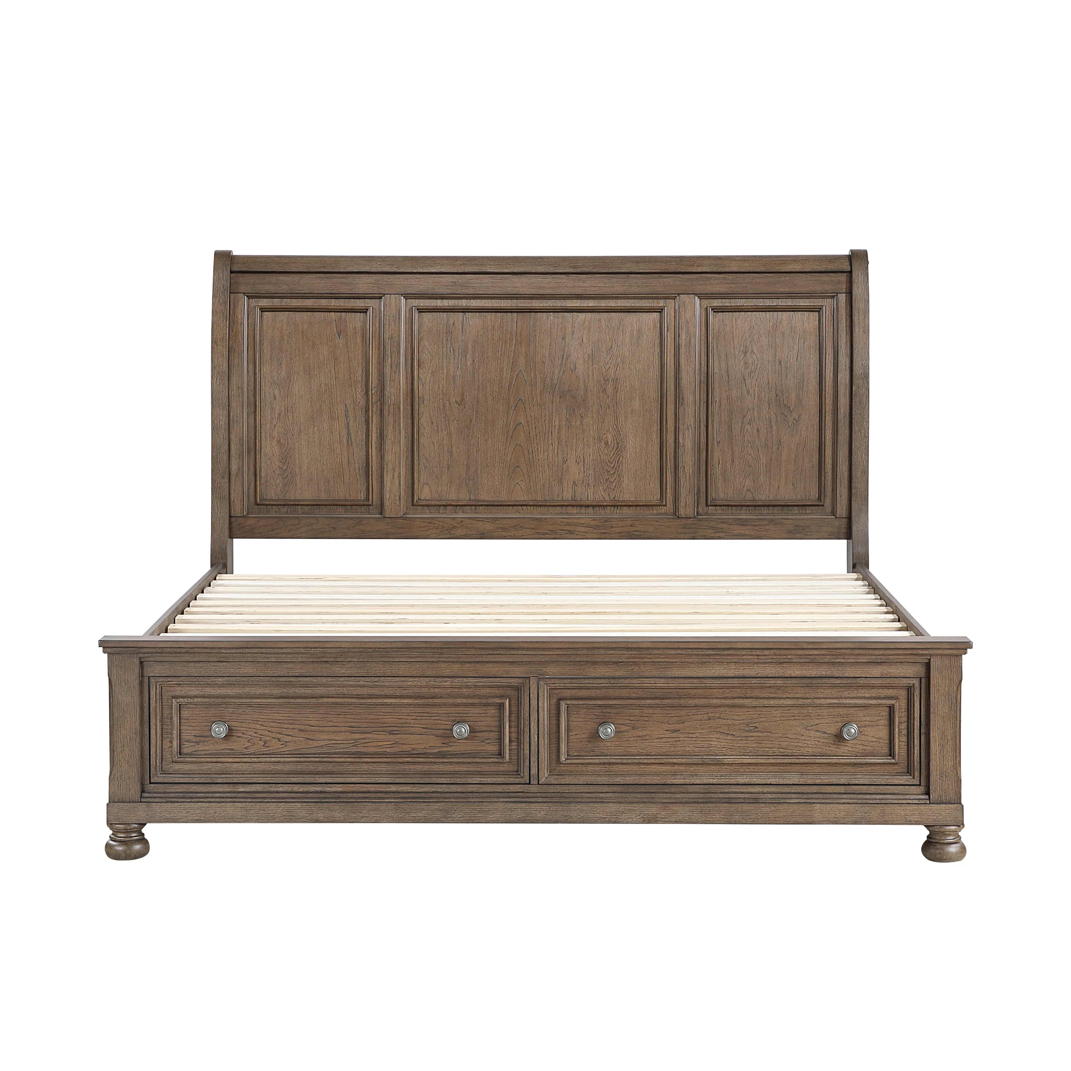 Bethel Antique Brown Eastern King Storage Platform Bed - Image 3
