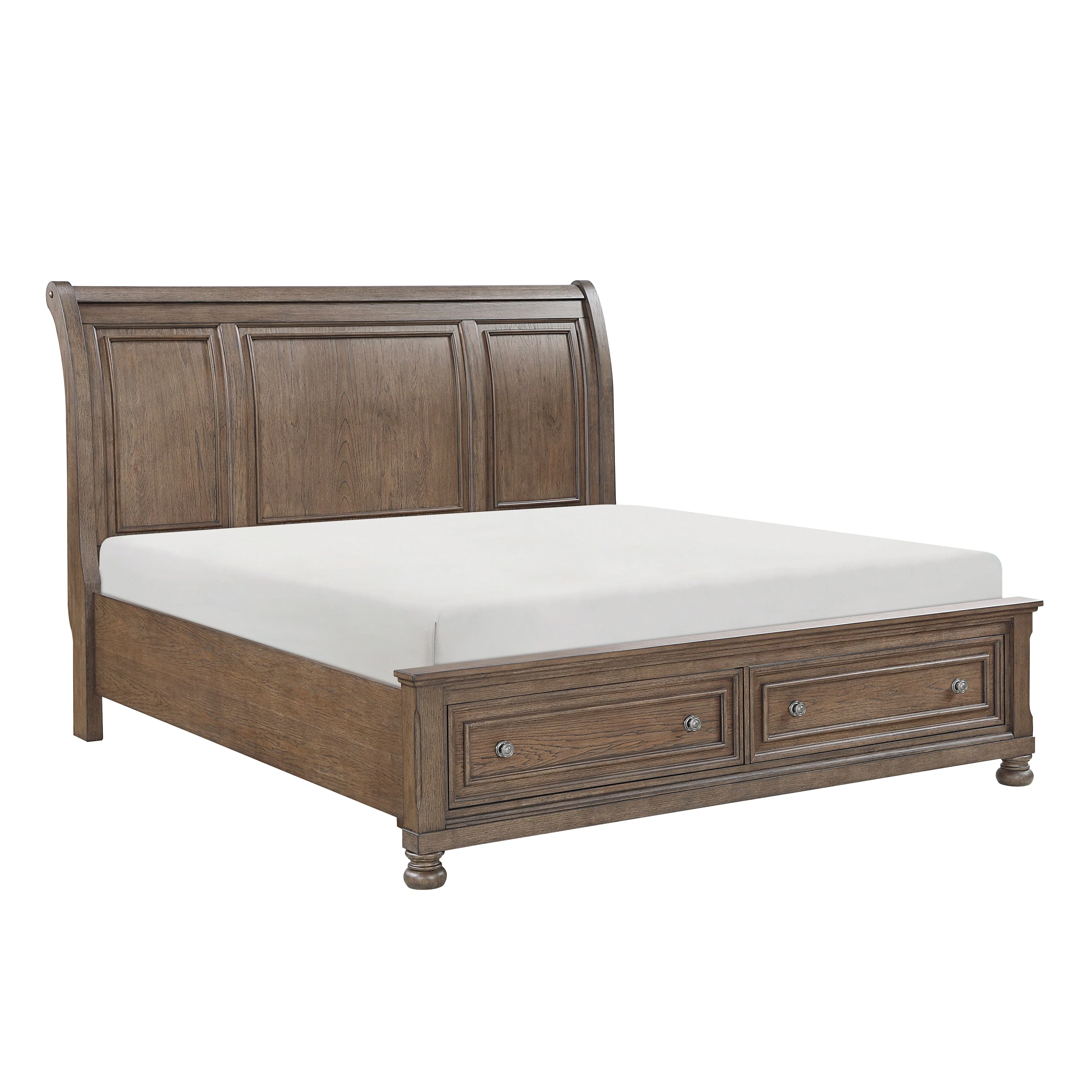 Bethel Antique Brown Queen Storage Platform Bed - Image 10