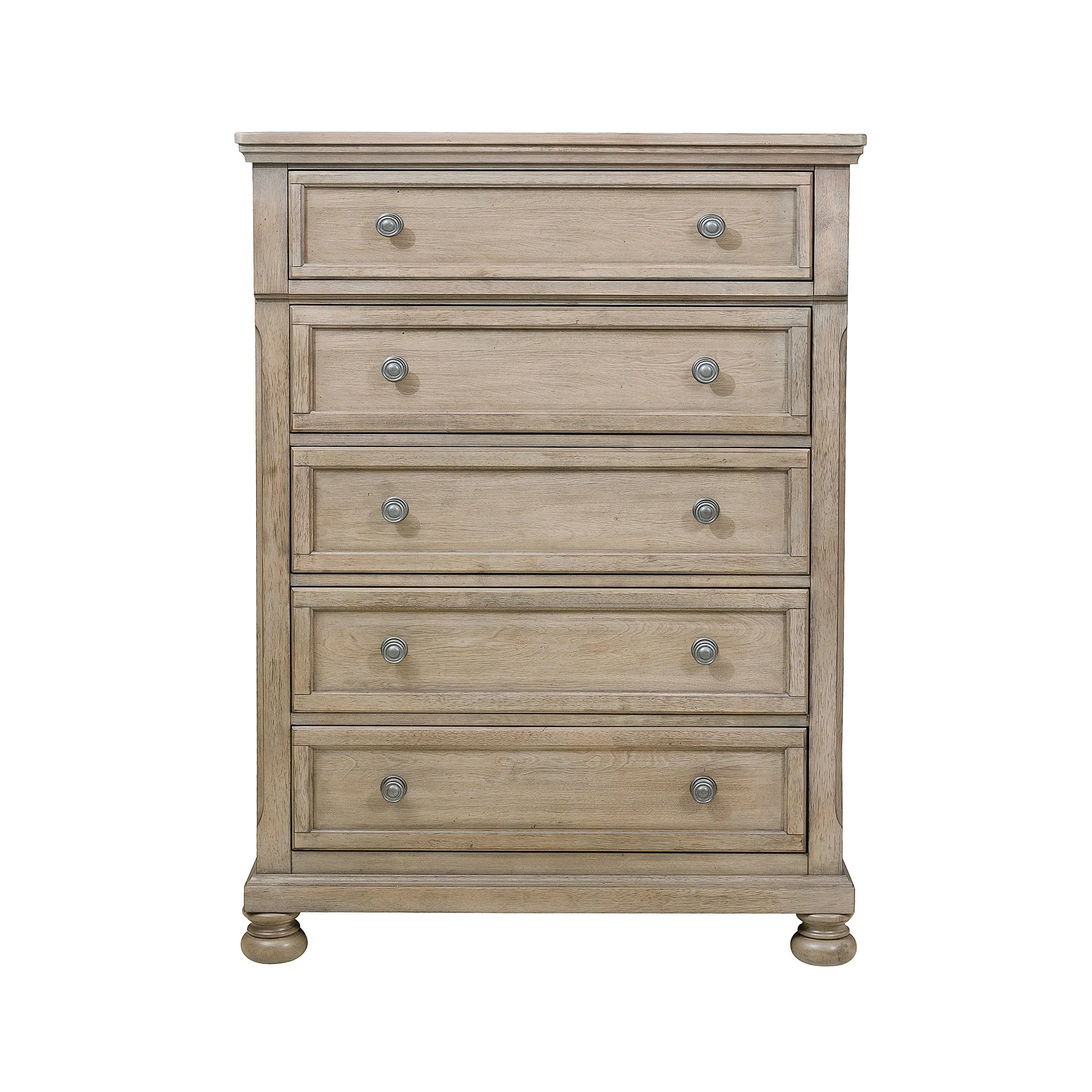 Bethel Wire Brushed Gray Sleigh Storage Platform Bedroom Set - Image 16