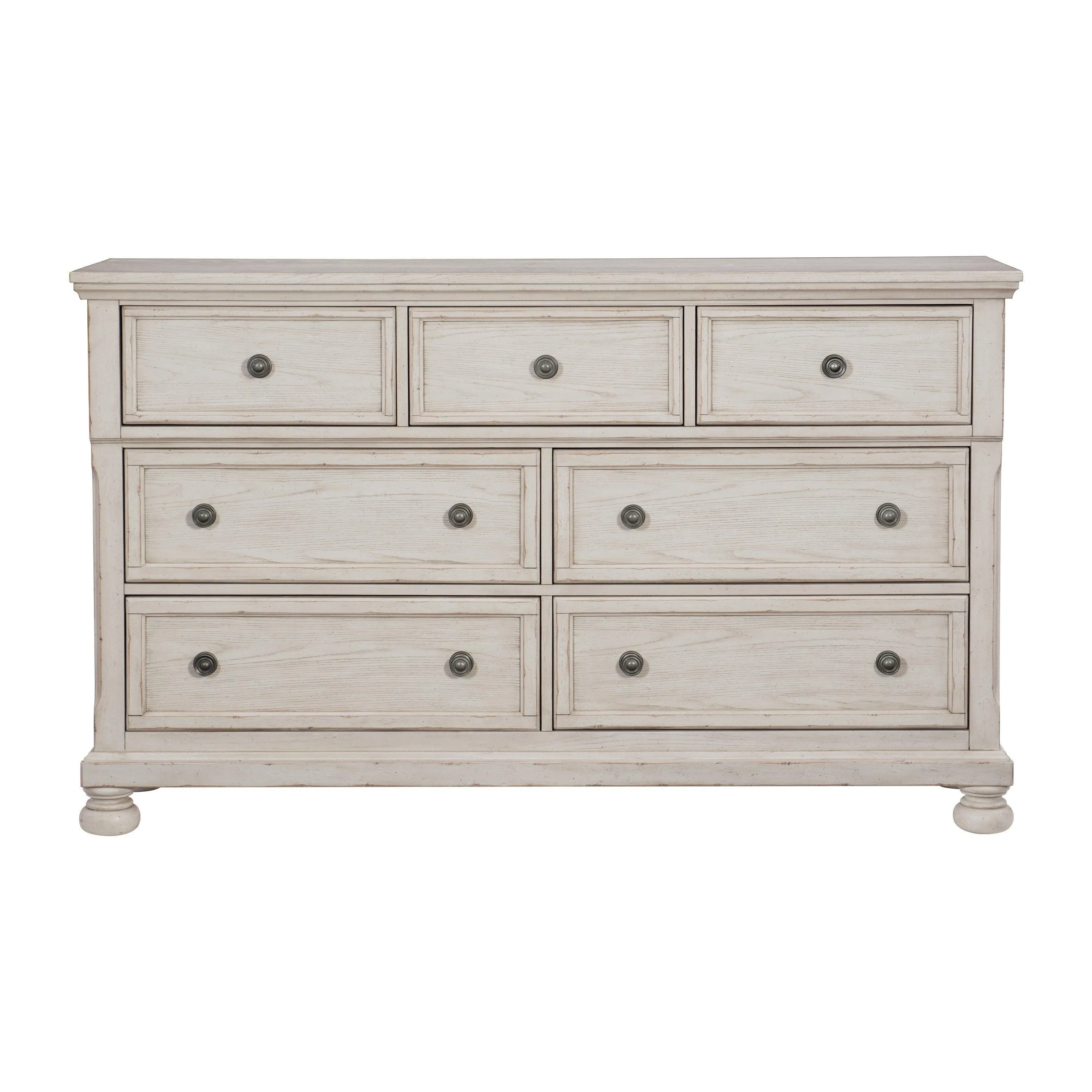 Bethel Wire Brushed White Dresser - Image 3