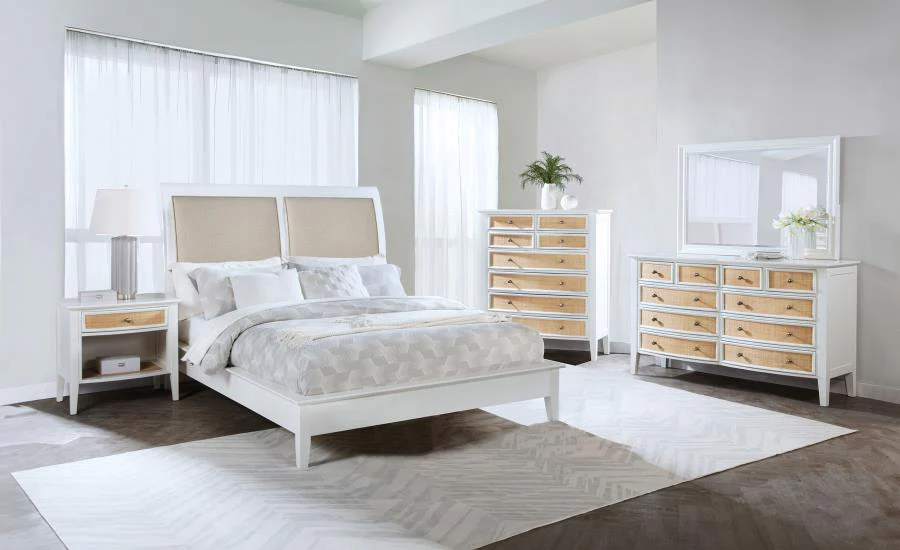 Bexhill White 5-Piece Eastern King Bedroom Set