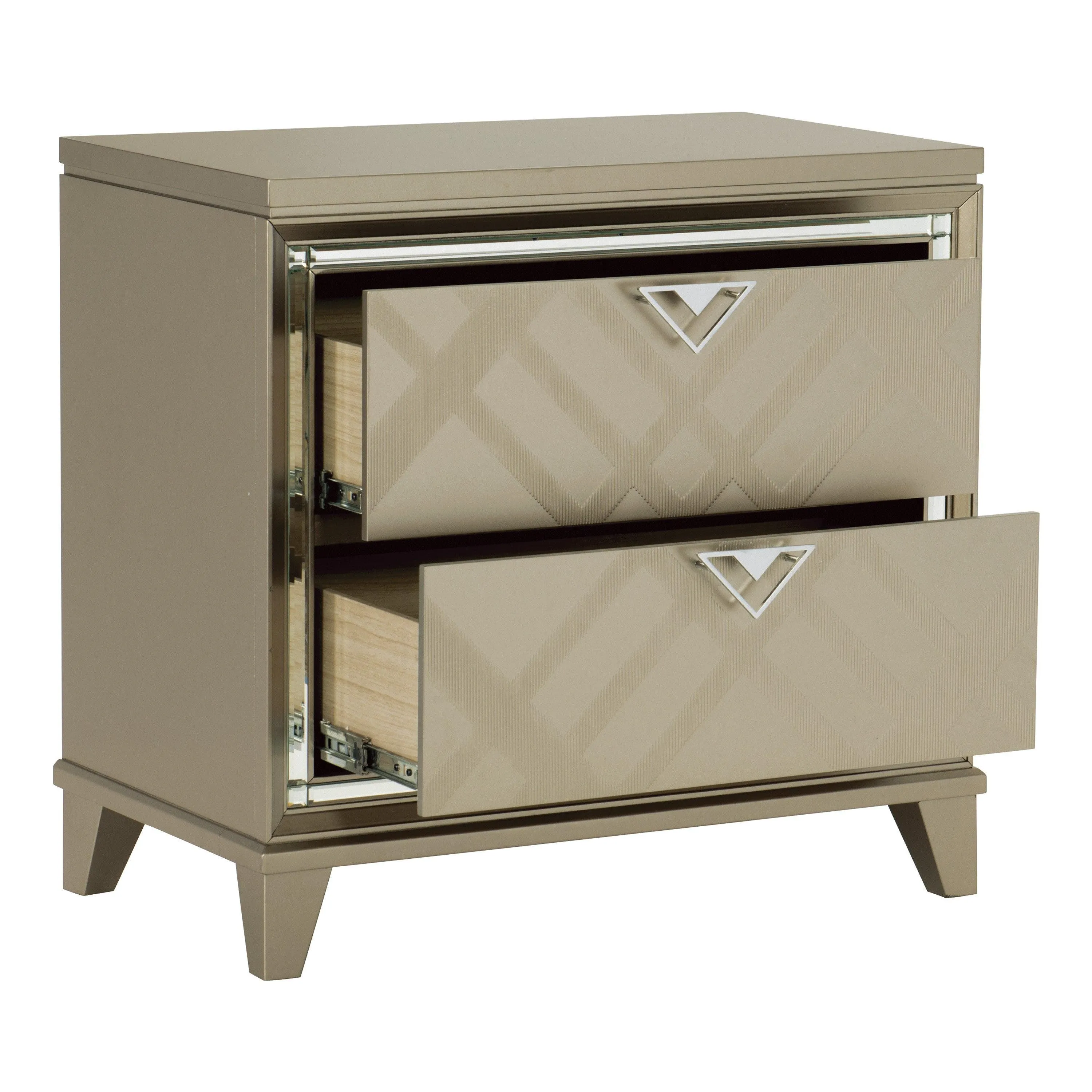 Bijou Champagne Nightstand - Image 3