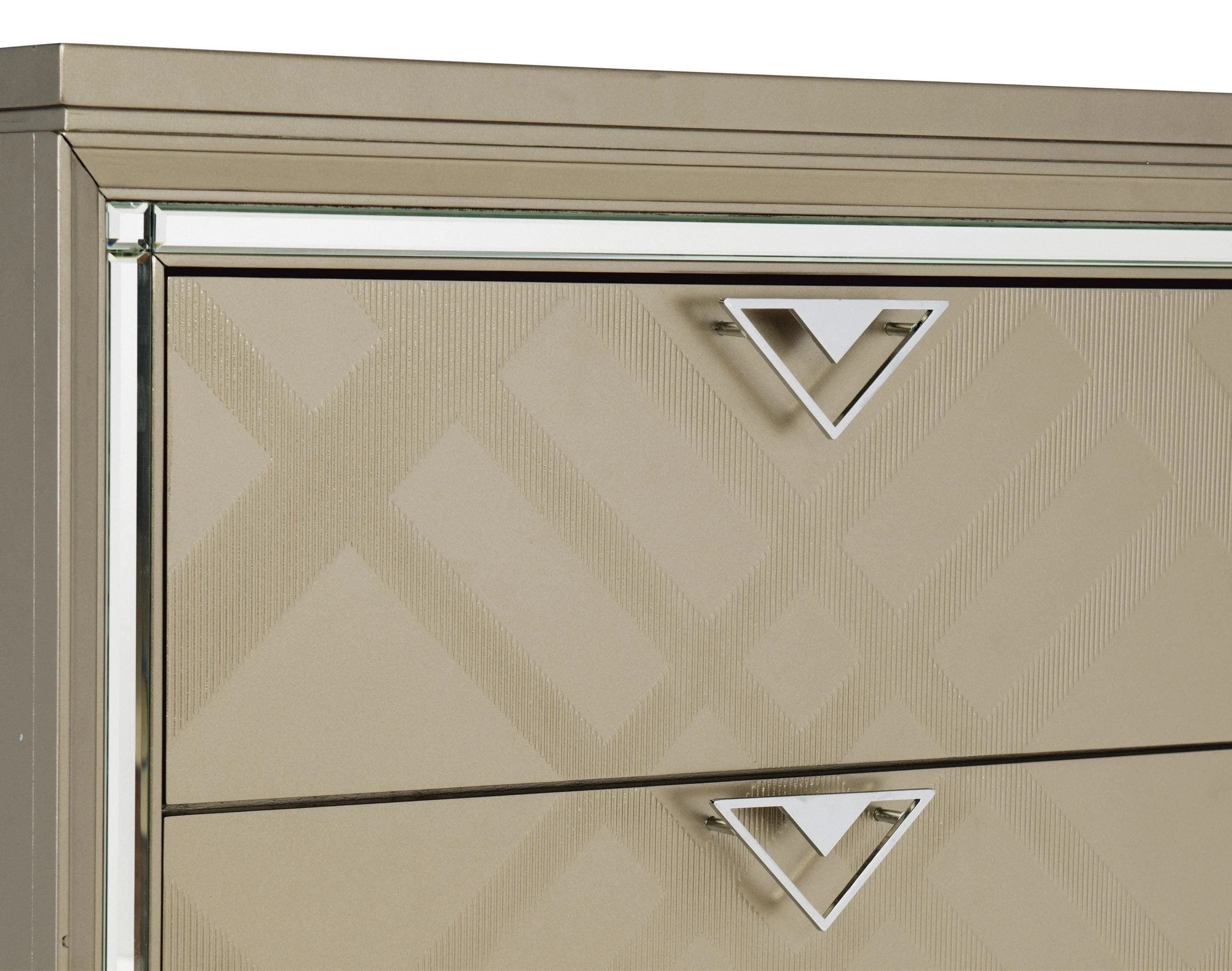 Bijou Champagne Nightstand - Image 4