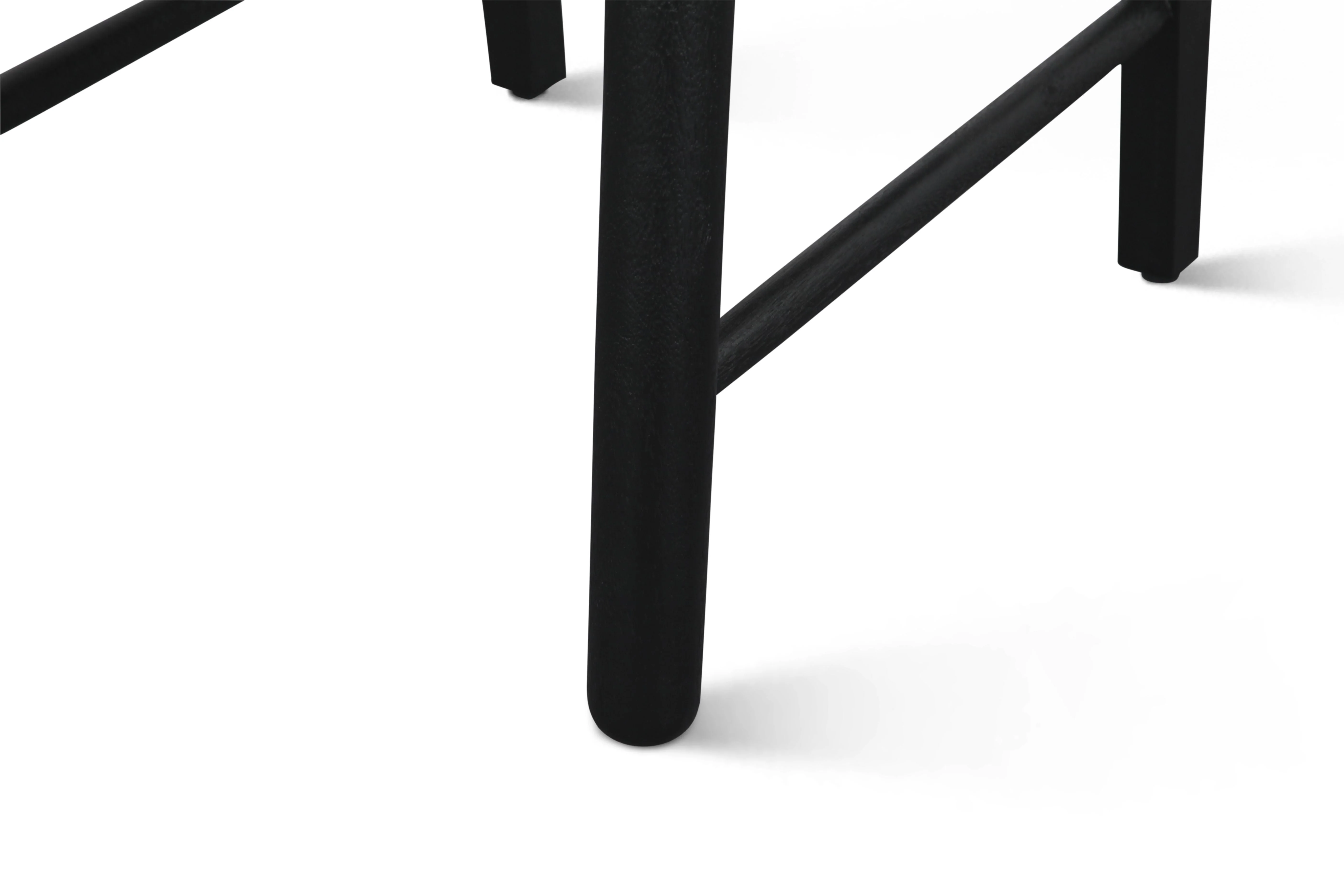 Bilboa 18" Upholstered Dining Chair in Distressed Black, Set of 2 - Image 6