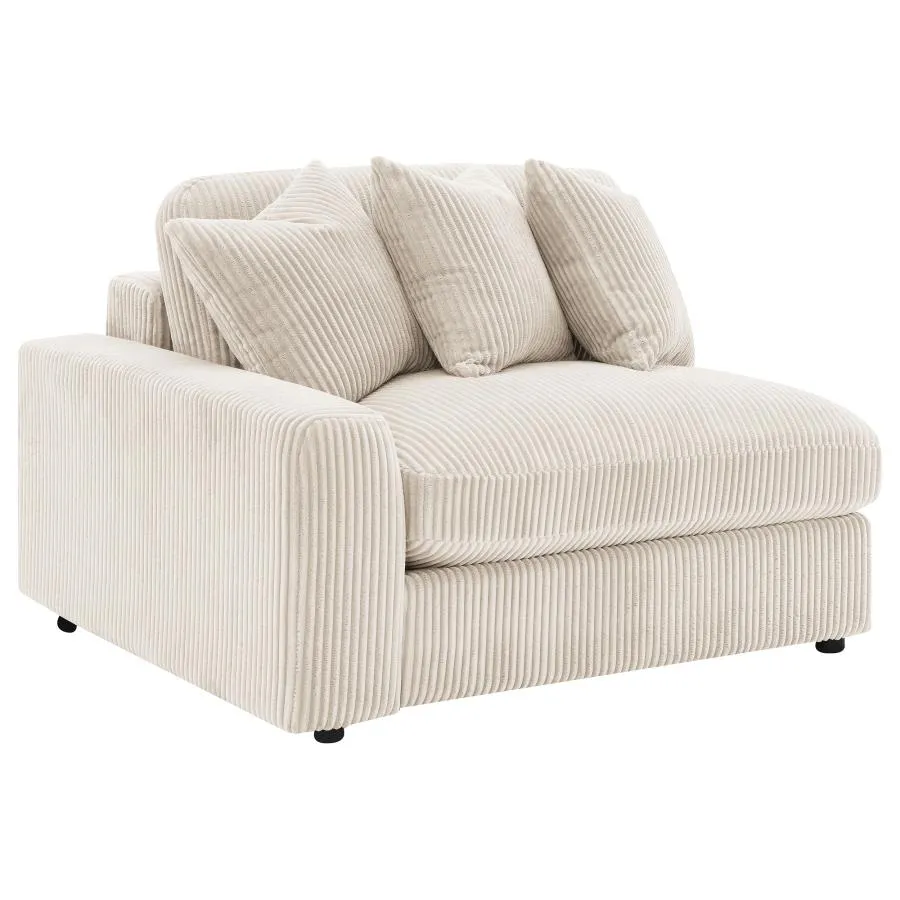 Blaine Sand 3-Piece Upholstered Reversible Chaise Sectional - Image 8