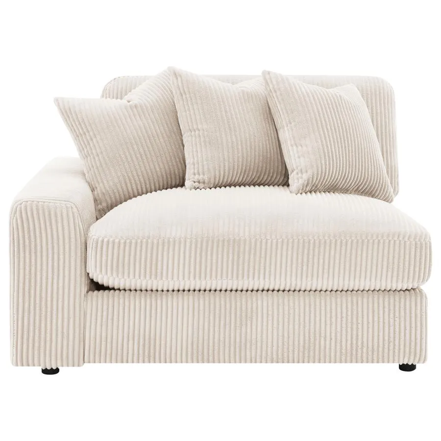 Blaine Sand 3-Piece Upholstered Reversible Chaise Sectional - Image 9